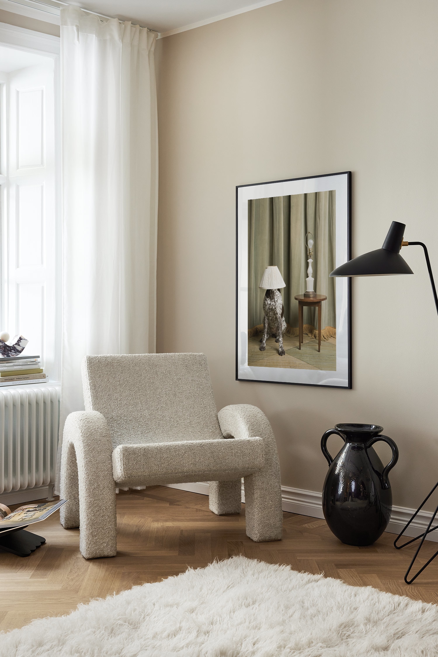 Hide And Seek Plakat - Grøn/grå/brun