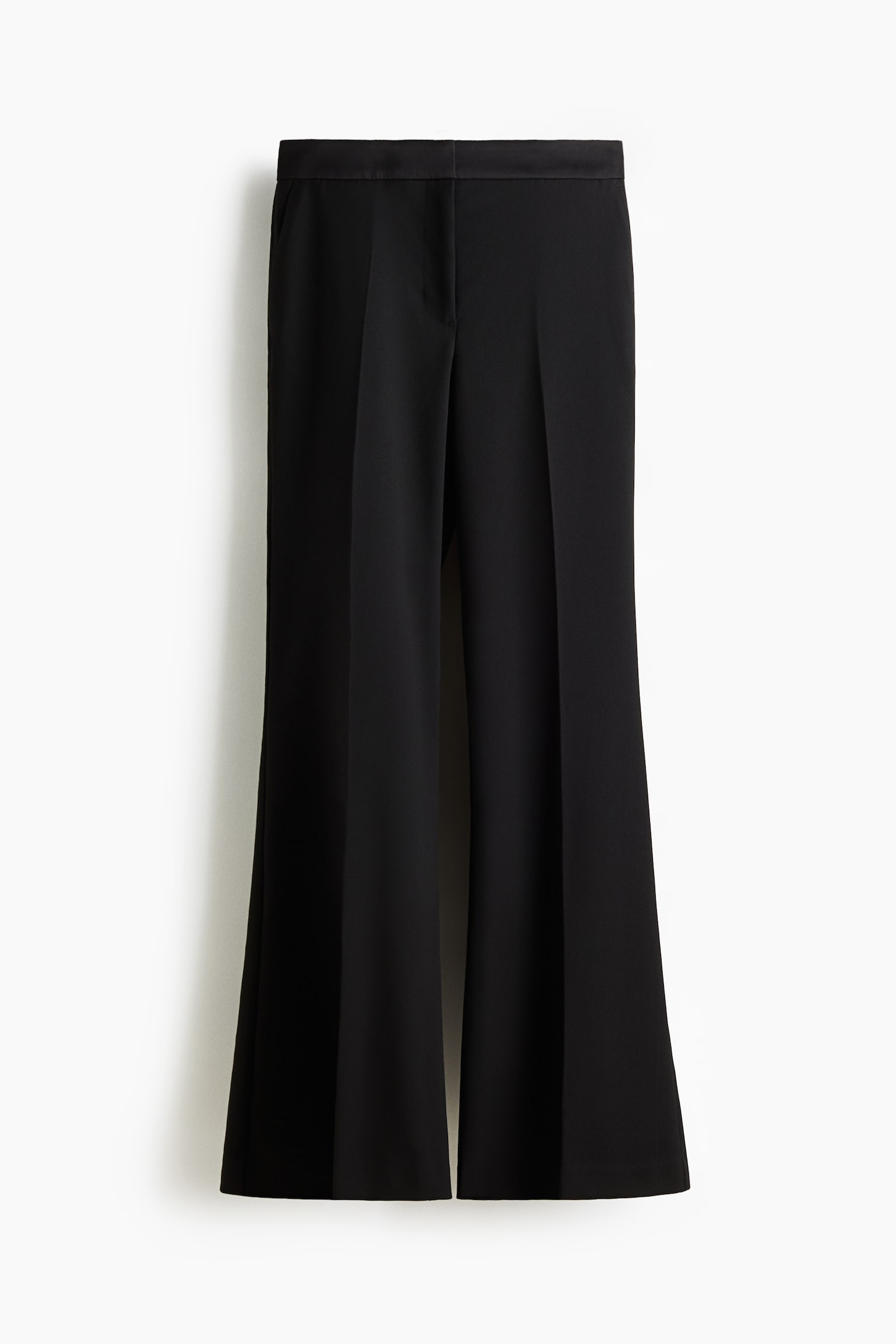 Женские брюки H&M Flared Dress Pants, цвет: Чёрный — фото 1