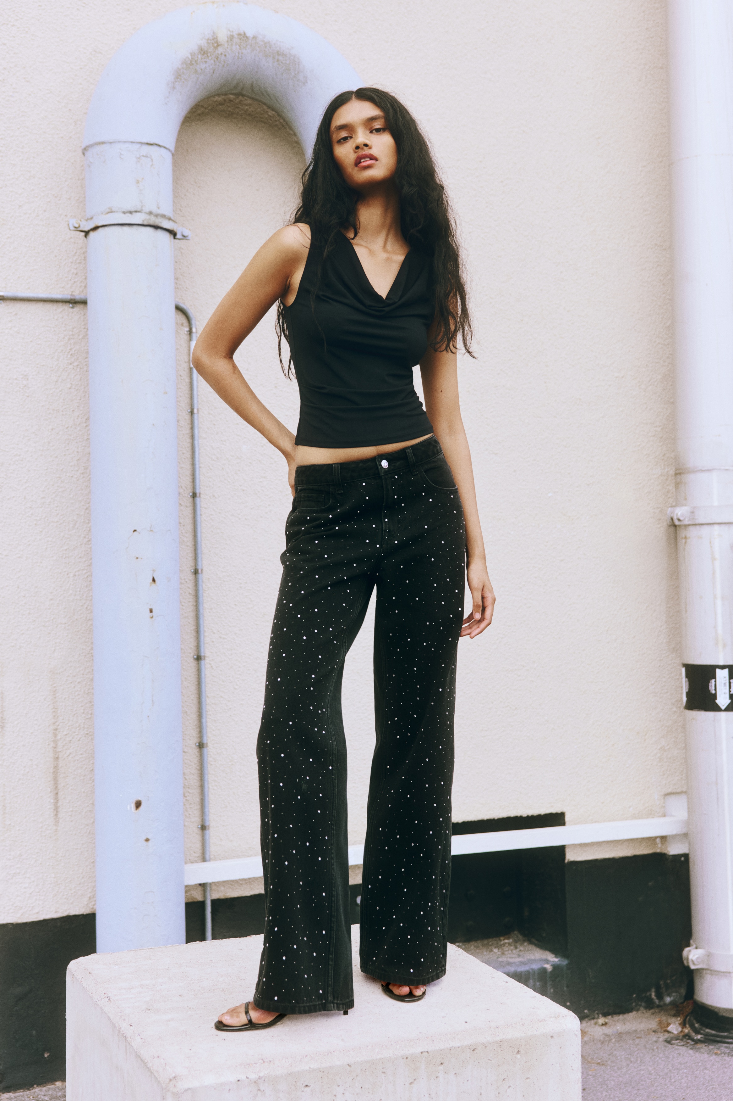 Wide High Jeans
