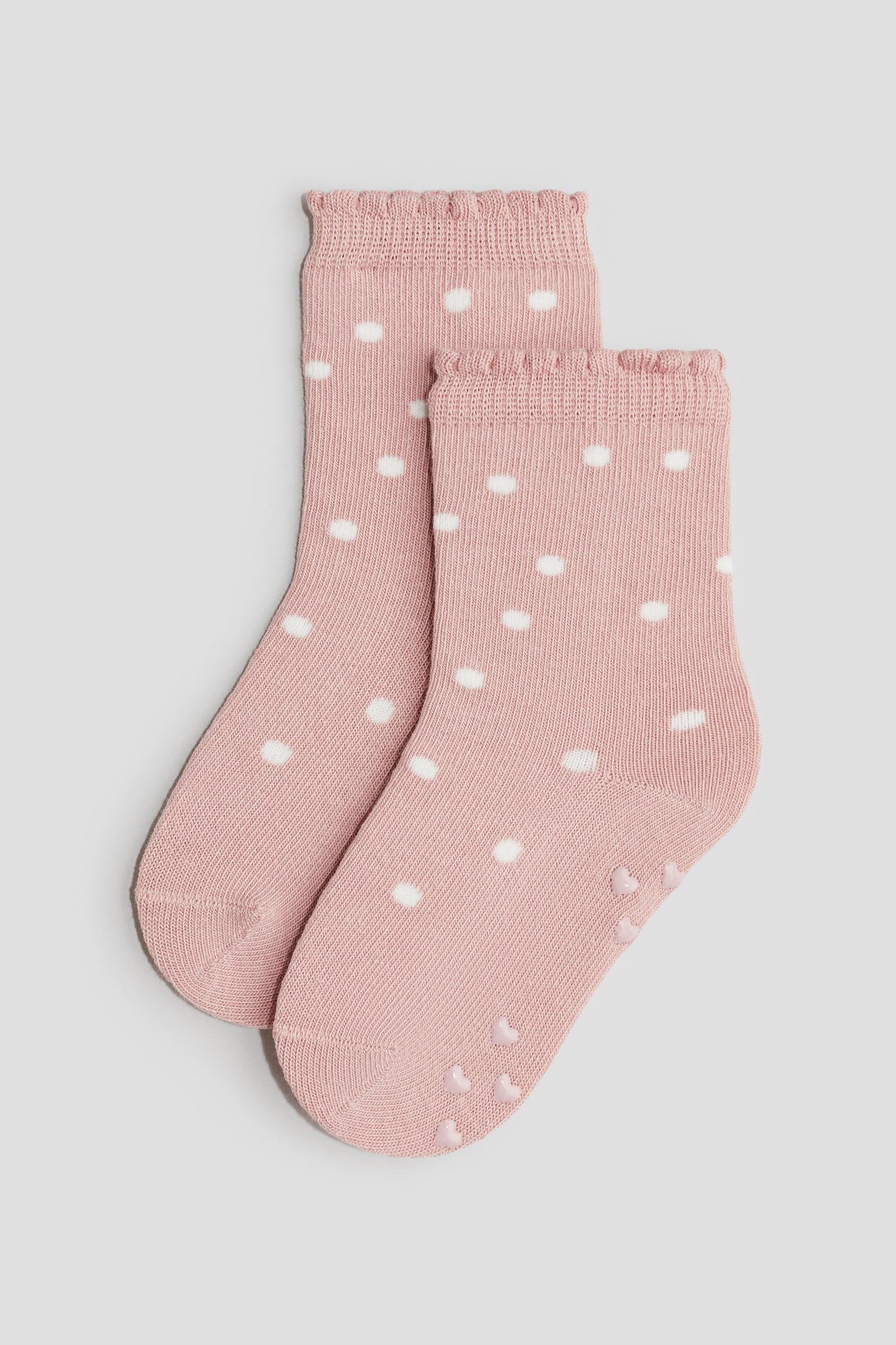 3-pack Anti Slip Socks - Dusty pink/Spot/Beige/Teddy bear/Dark green/Team Dino - 3