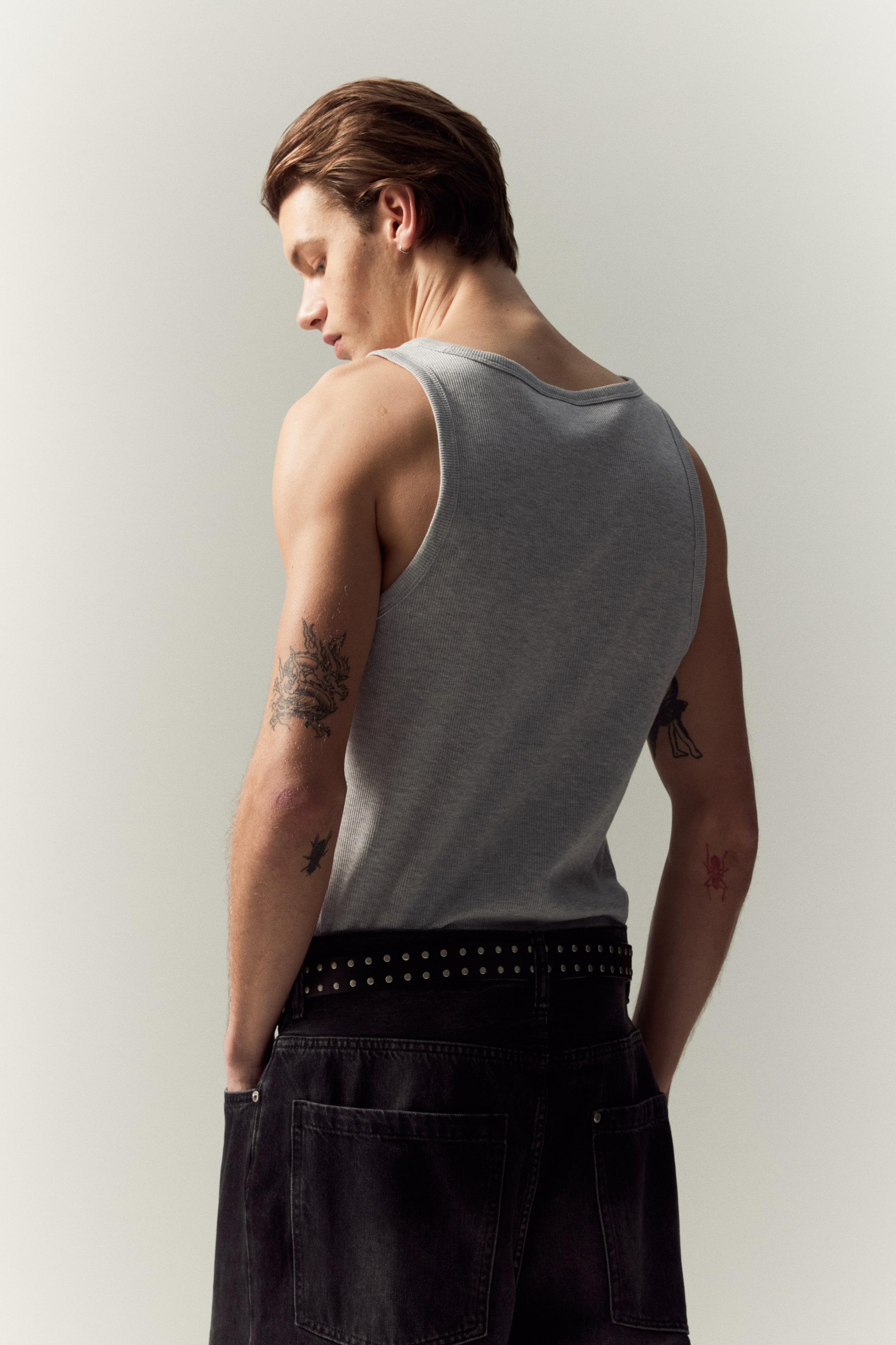 Slim Fit Ribbed Tank Top