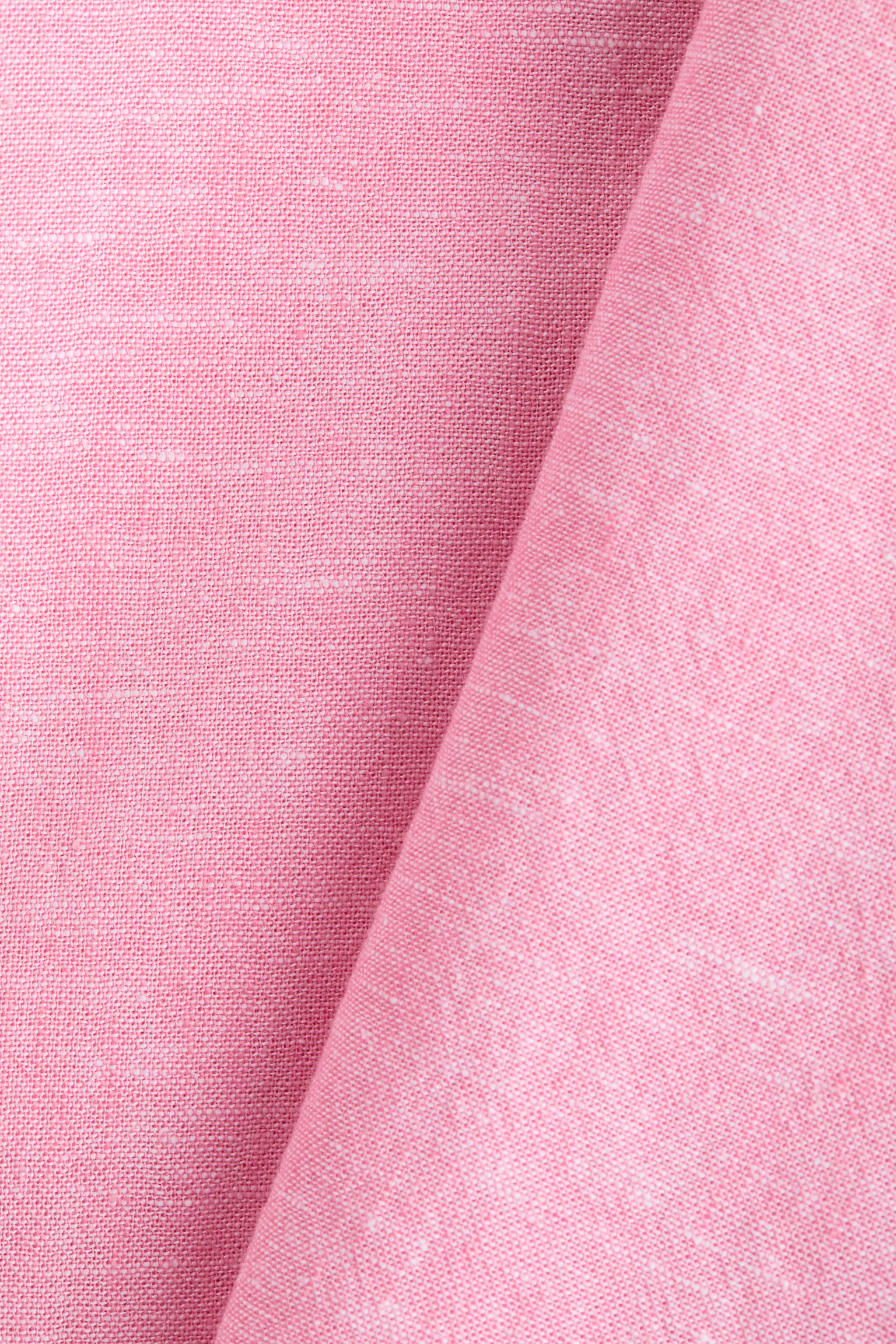 Oversized linen-blend shirt - Light pink/Blue/Striped/Blue - 4