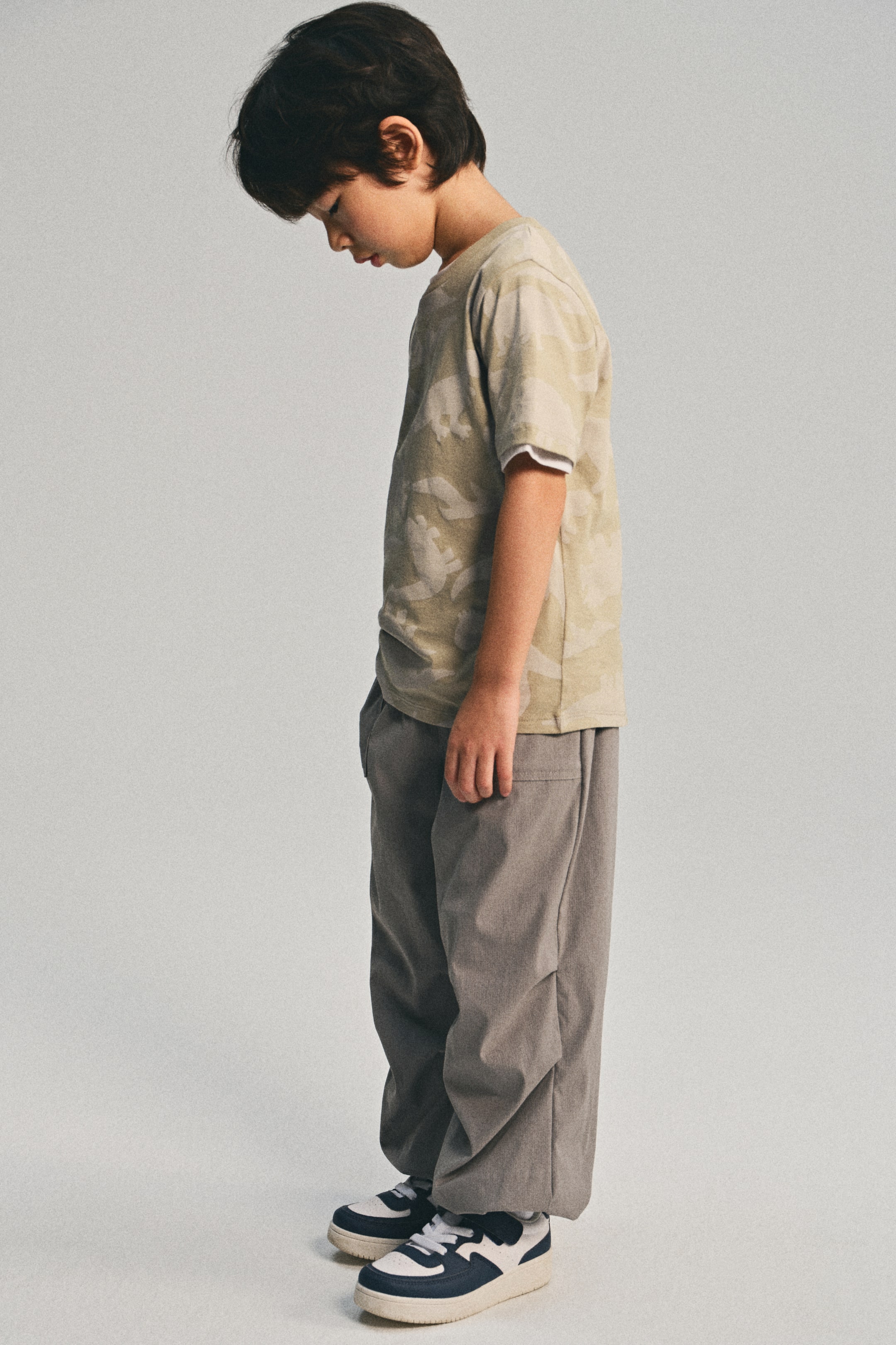 View larger image: Printed cotton T-shirt - Beige/Dinosaurs - Kids | H&M SG 3