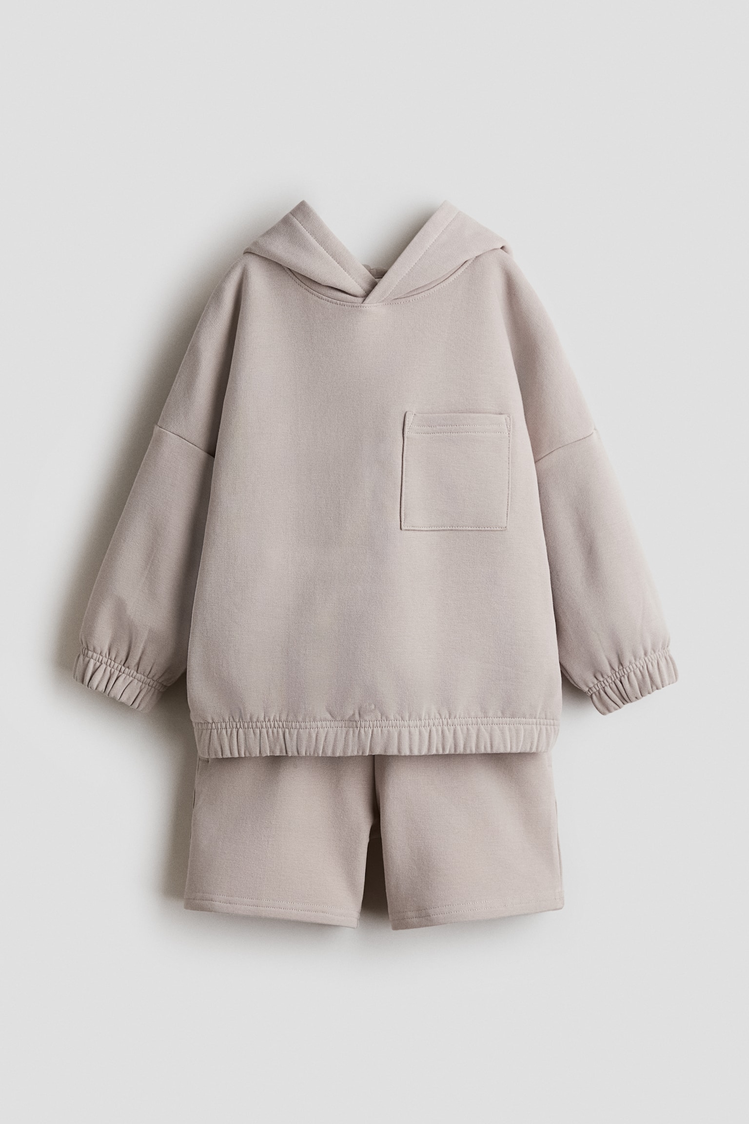 2-delat sweatshirtset - Ljusbeige - 1