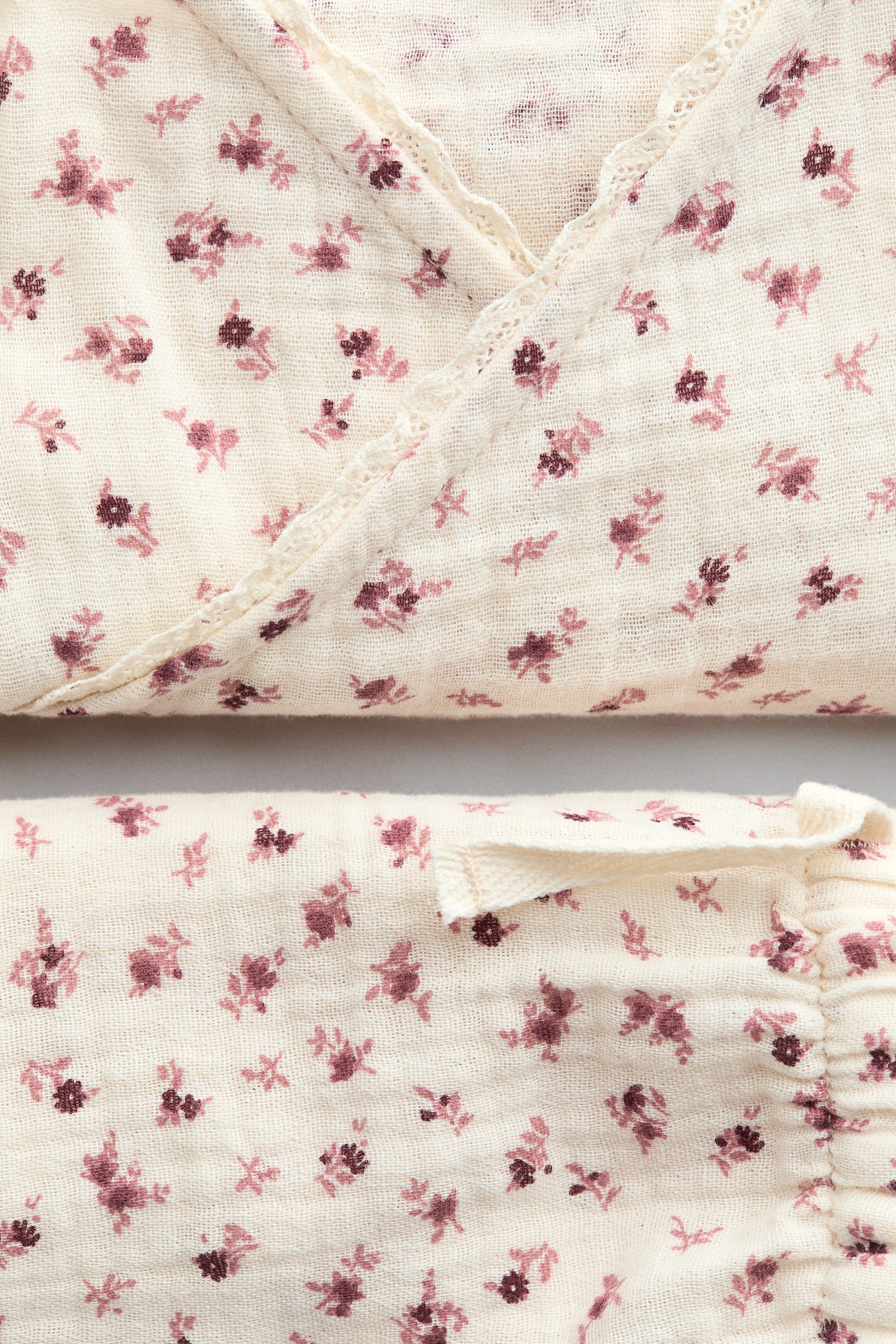 Детские топы H&M 2-Piece Patterned Muslin Set — фото 2