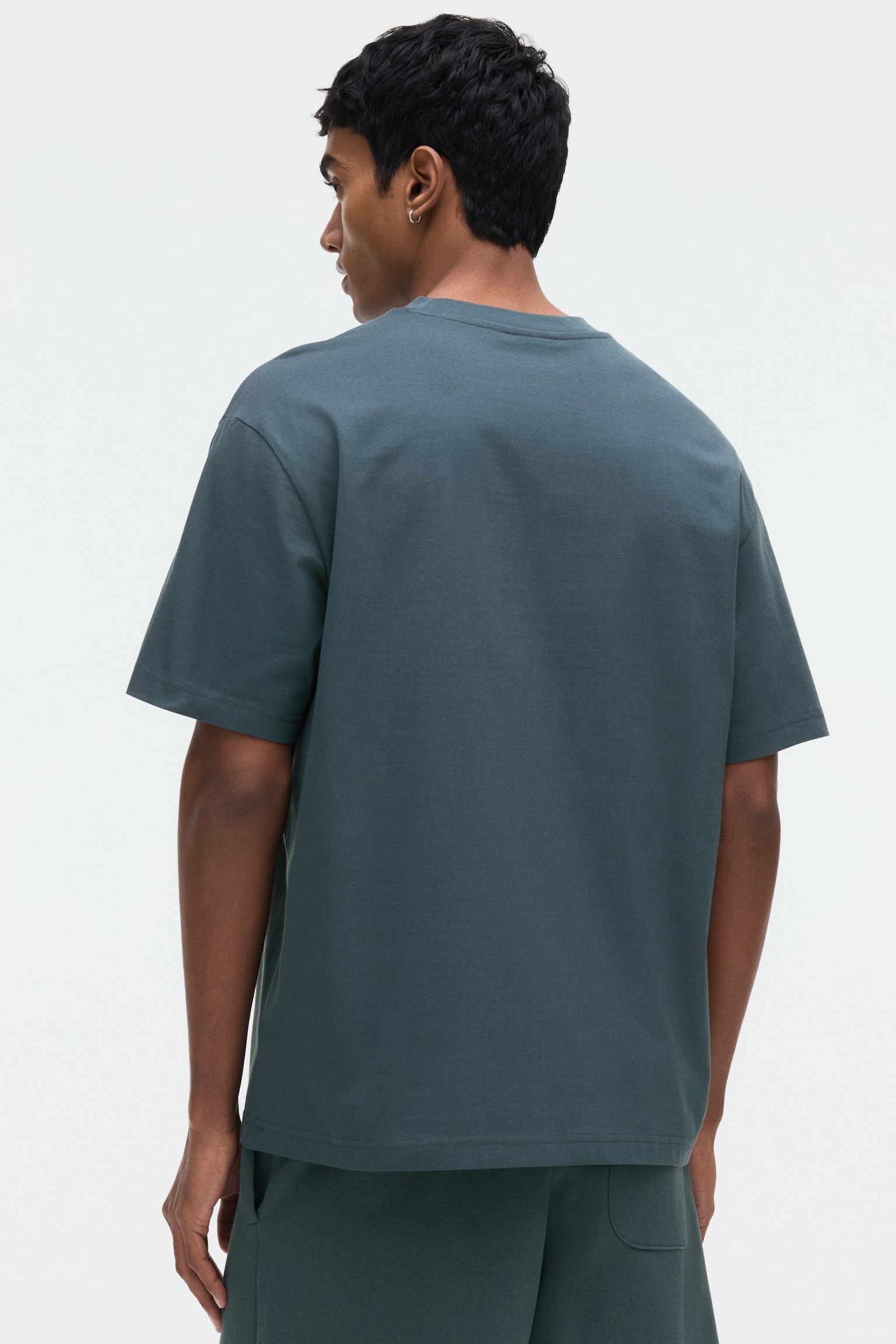 Relaxed Fit T-shirt - Dark teal/Dark grey/Dusty blue/Forest green/White/Dark plum purple/Black/Brown/Khaki green/Beige/Light blue/Teal/Striped/Green/Light blue/Blue/Brown/Beige - 3
