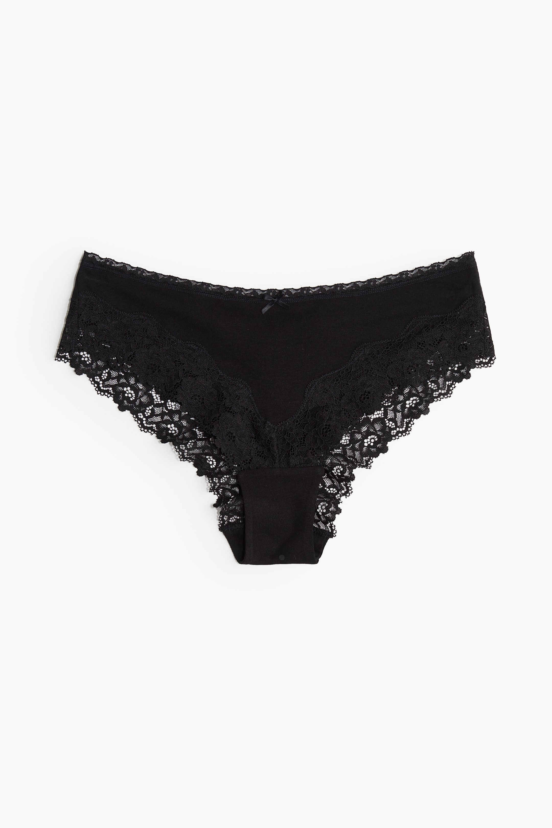 3-pack Lace-trimmed Hipster Briefs - Black - Ladies | H&M US