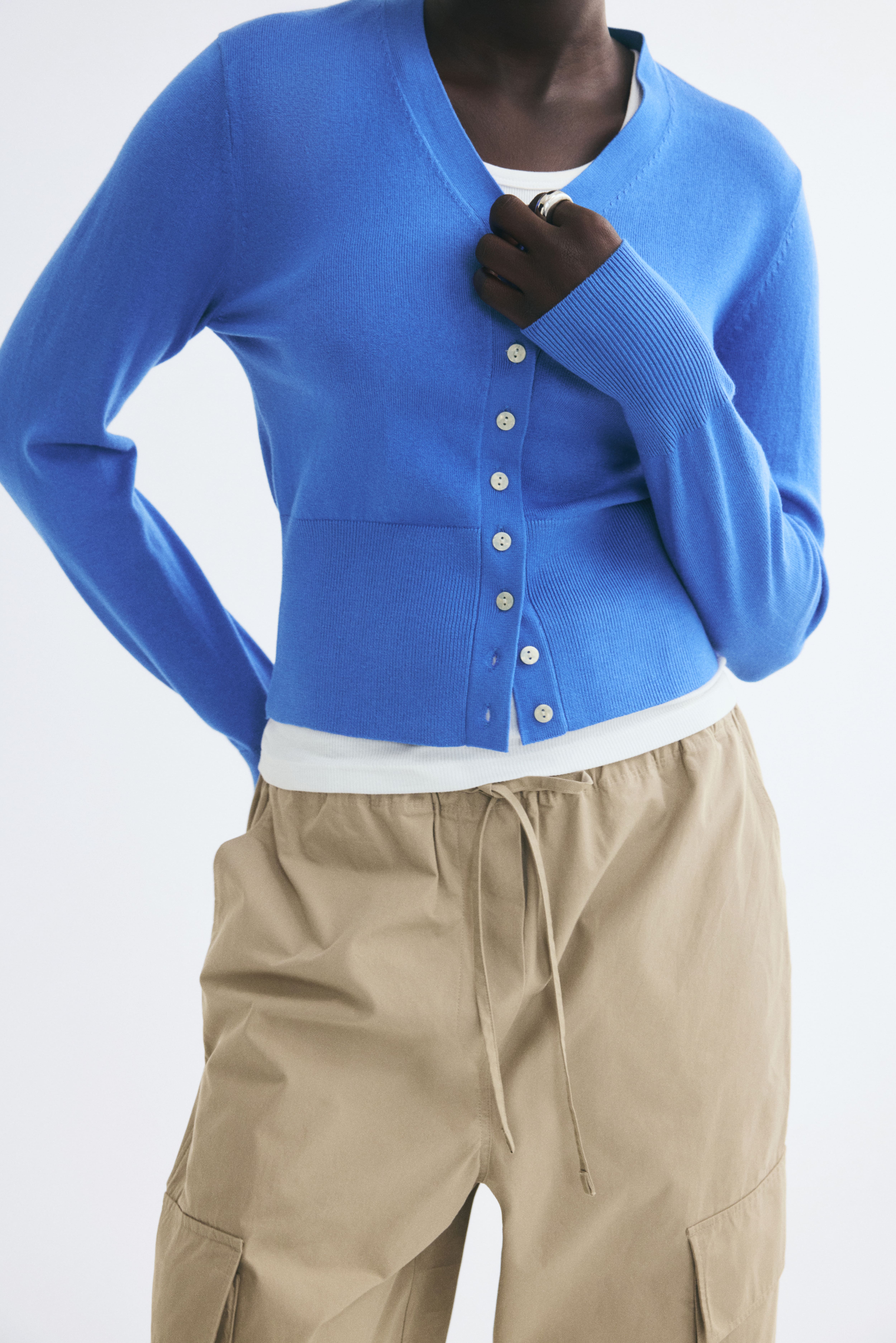 Fine-Knit Cardigan