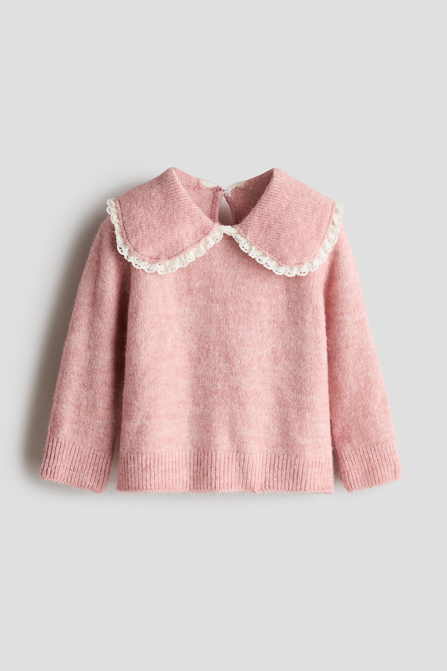 Collared jumper - Light pink