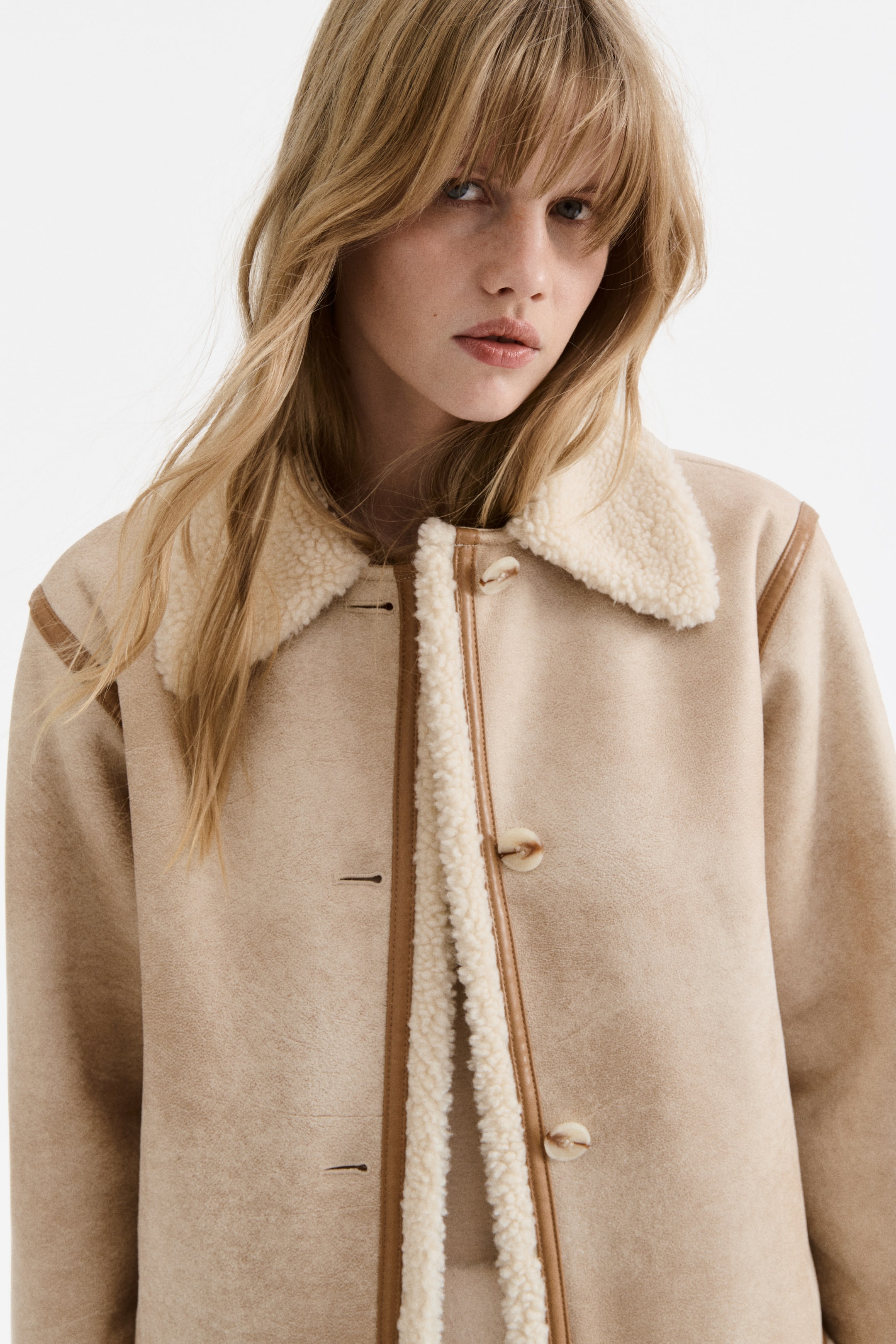 View larger image: Double-faced jacket - Light beige - Ladies | H&M GB 1
