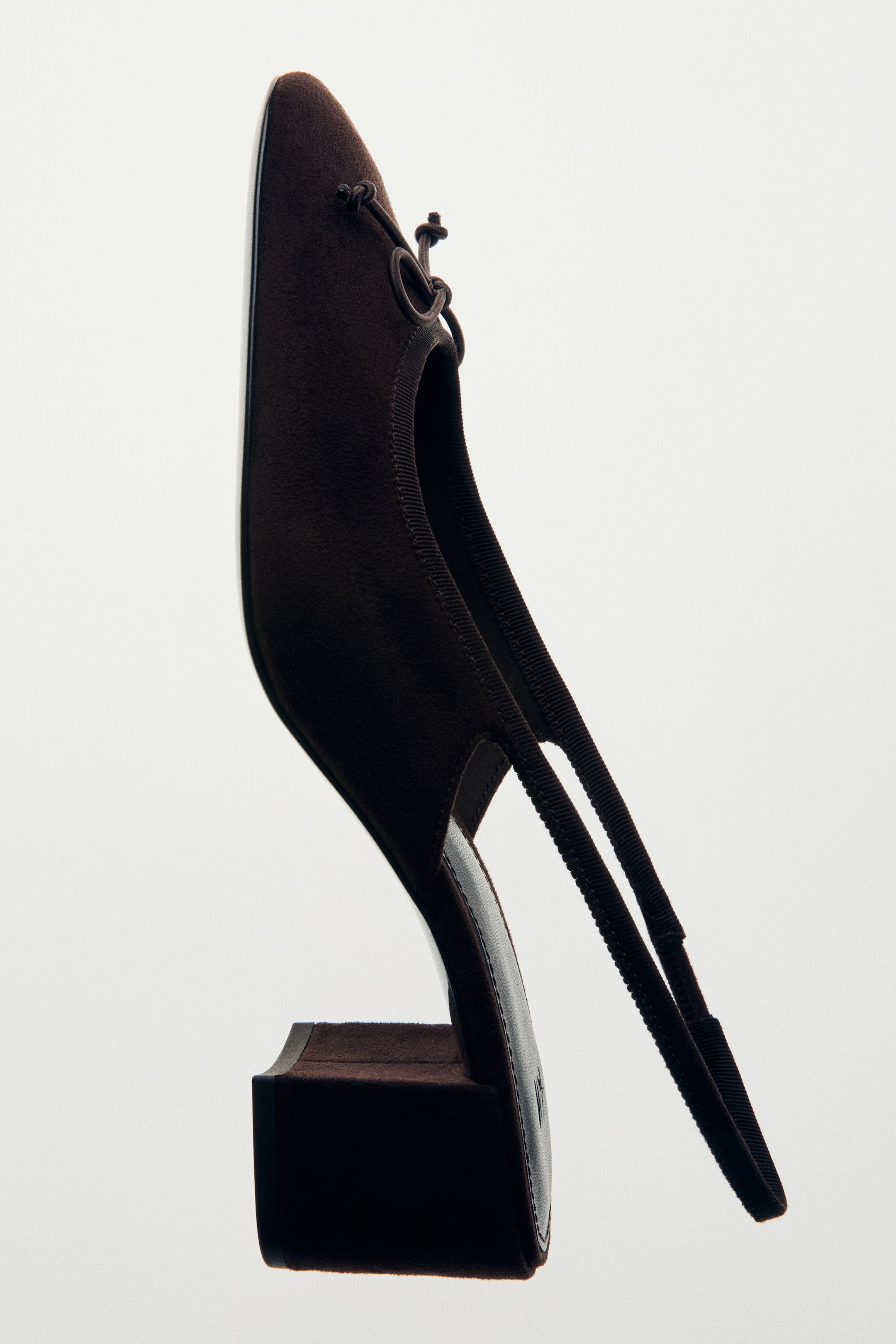 Se større billede: Slingbacks med blokhæl - Mørkebrun - DAME | H&M DK 1