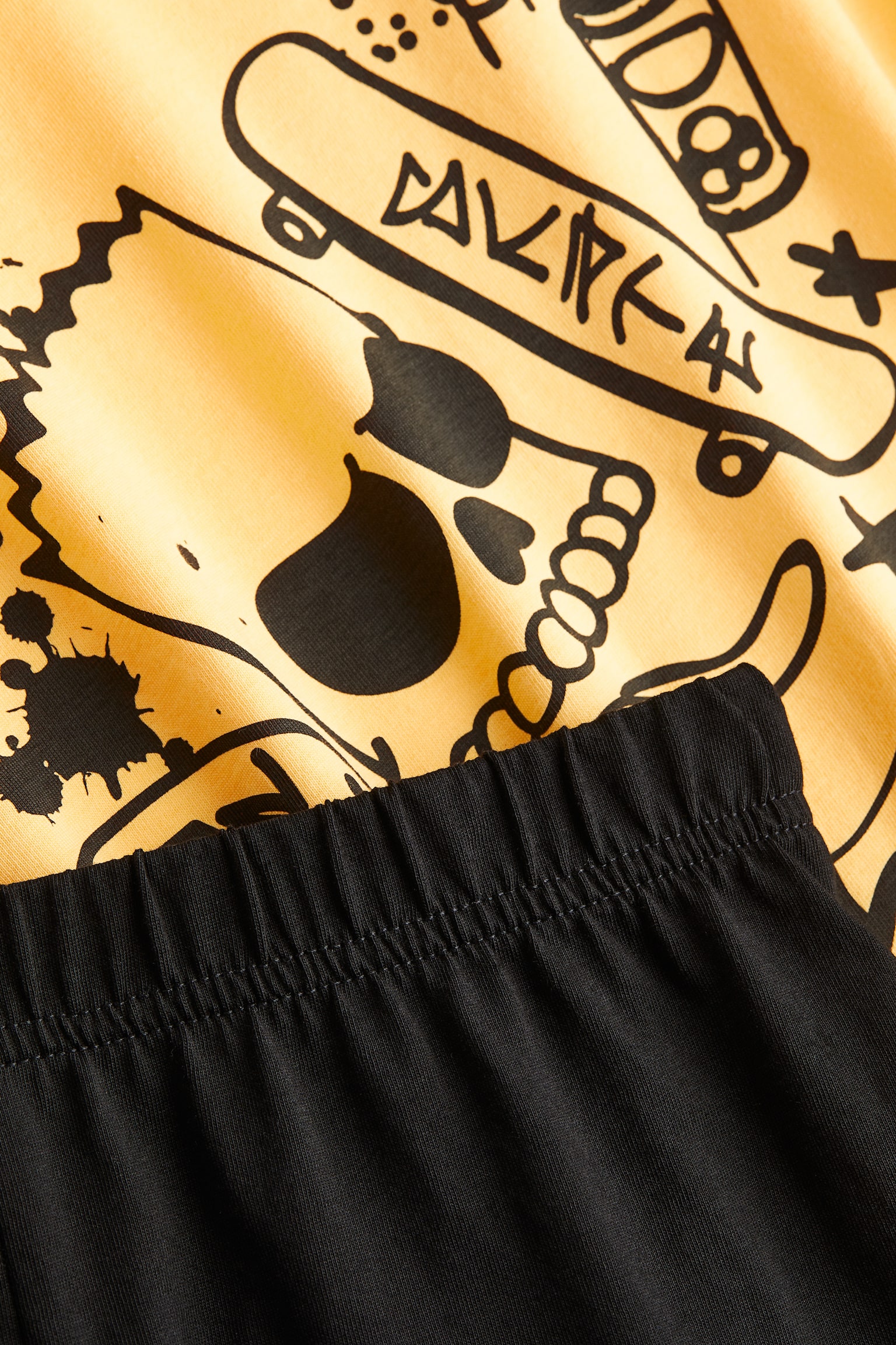 Pyjama T-shirt and shorts - Yellow/The Simpsons/Black/PlayStation - 2