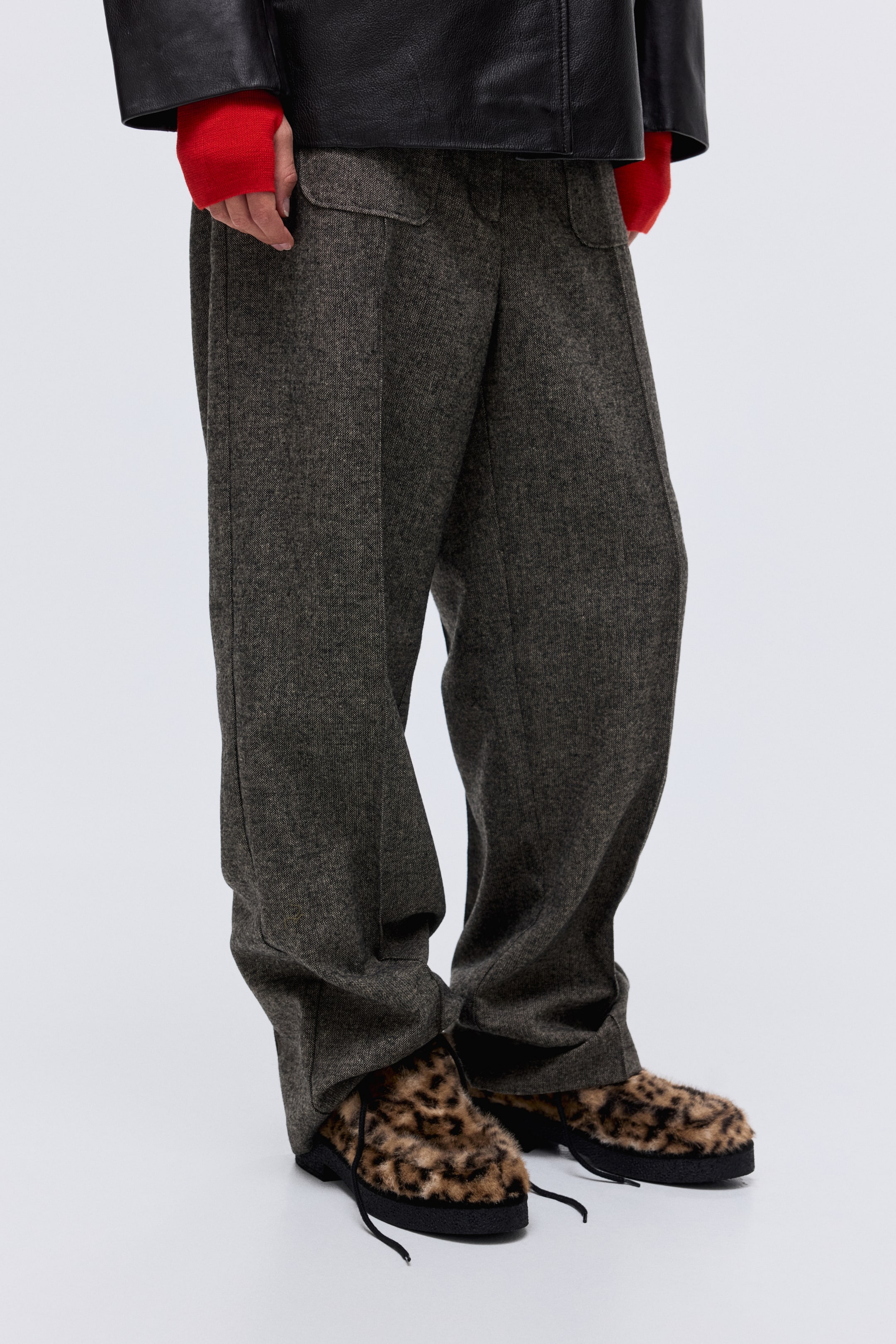 View larger image: Lace-Up Boots - Beige/leopard print - Ladies | H&M US 1