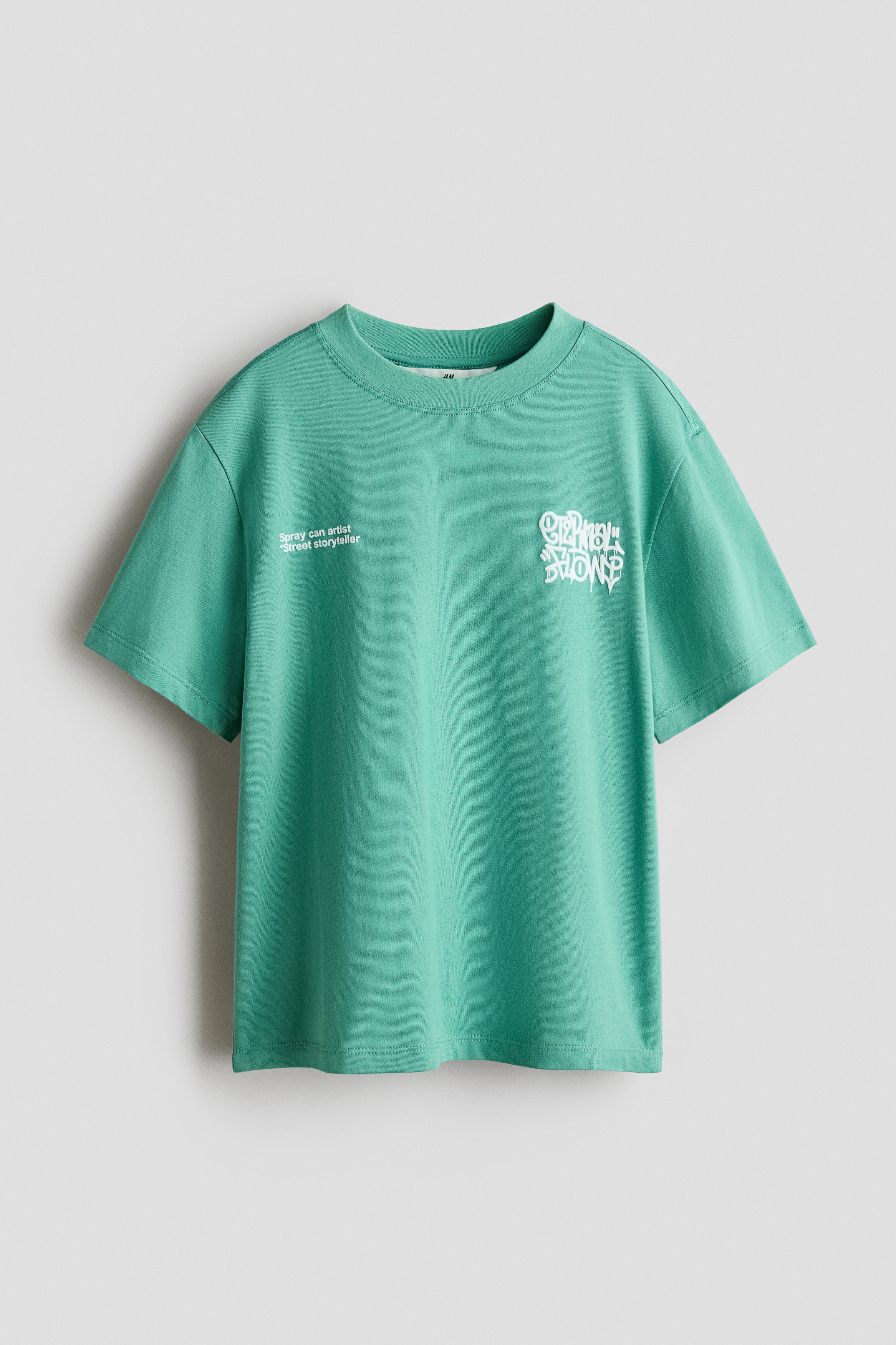 Printed cotton T-shirtModel