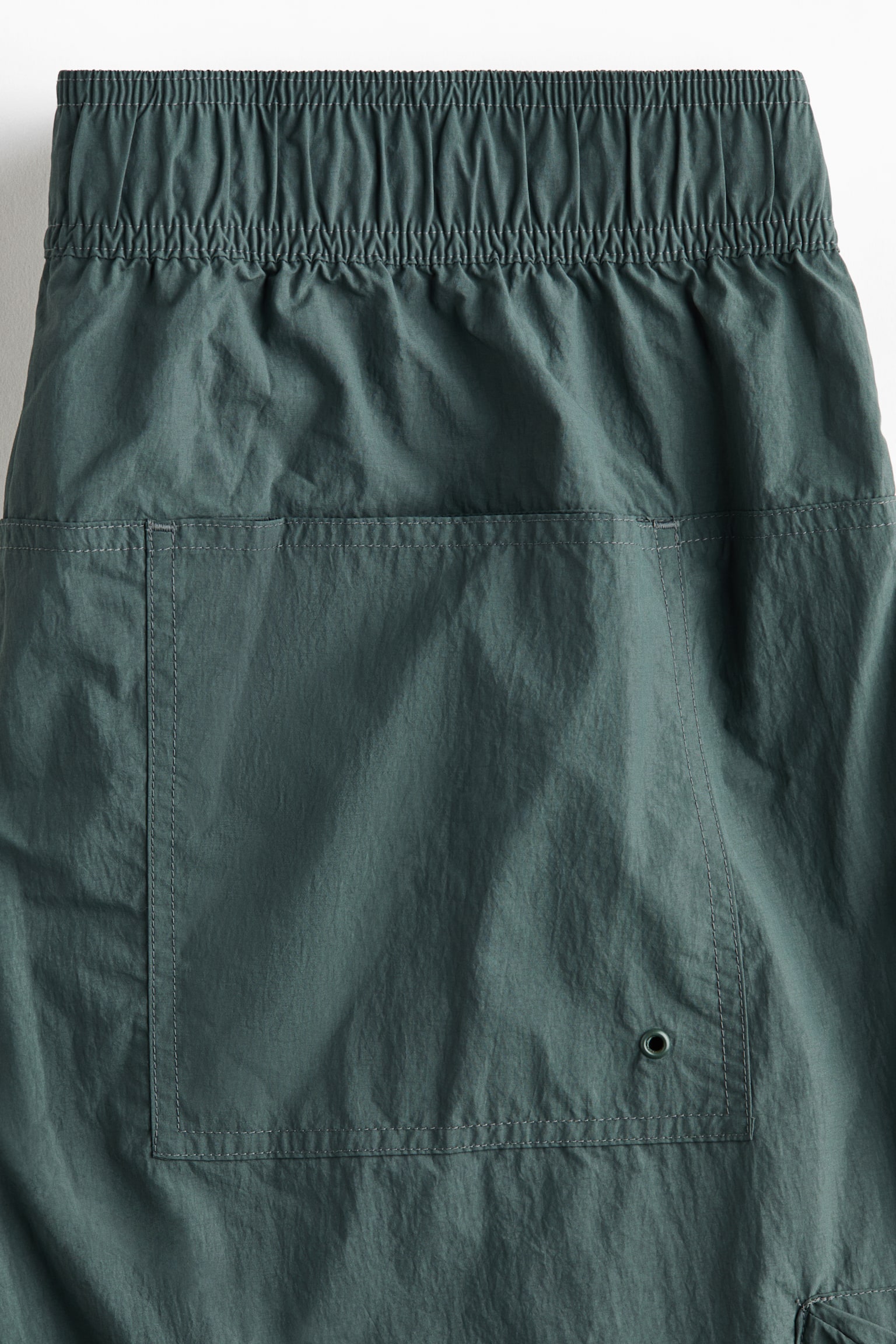 Loose Fit Water-repellent cargo trousers - Green/Black - 5