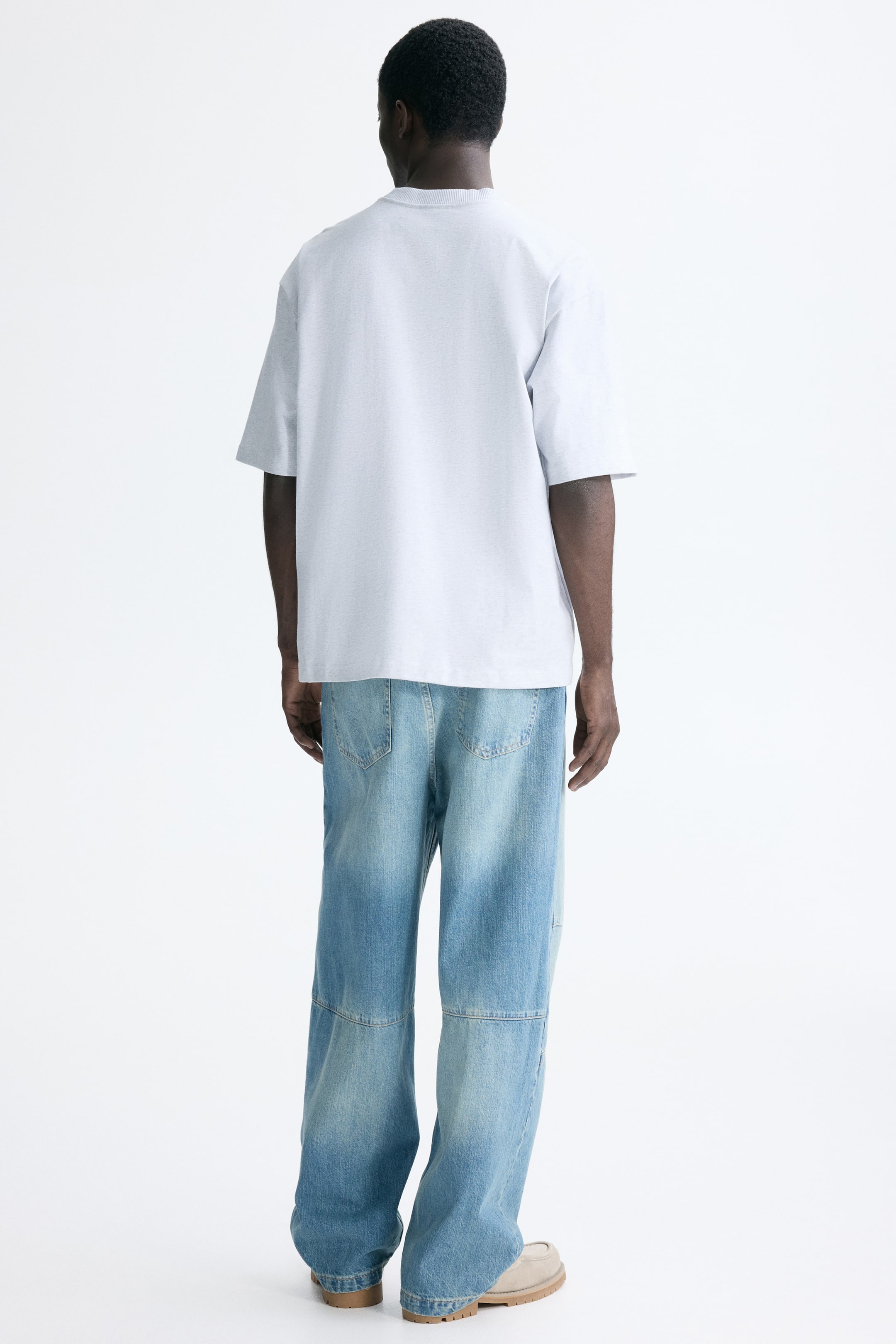 View larger image: Loose-Fit T-Shirt - Gray melange/Fortes Fortuna - Men | H&M US 4