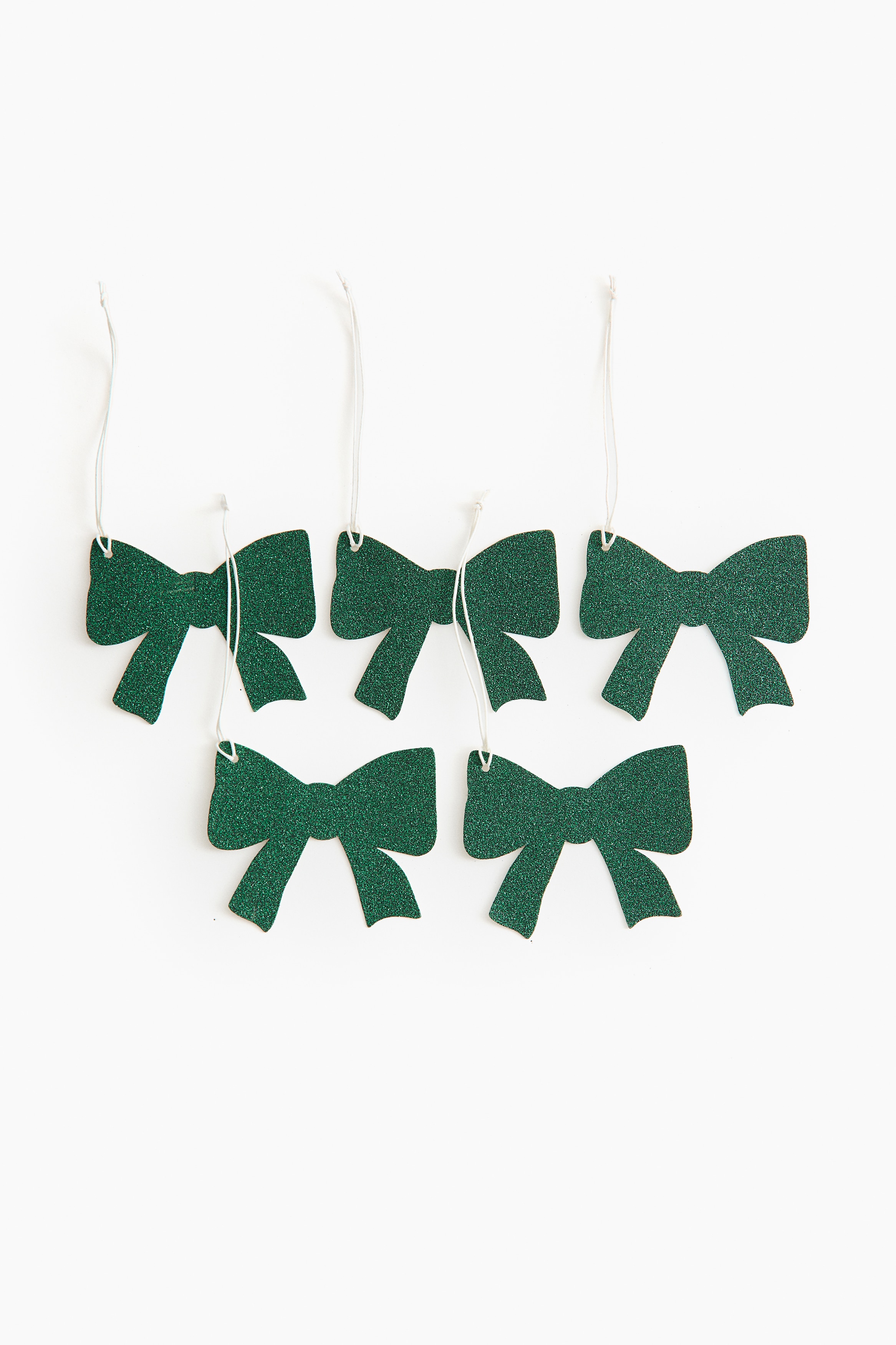 H&M Home  - 5-pack rosettformad presentetikett - Grön/Bow