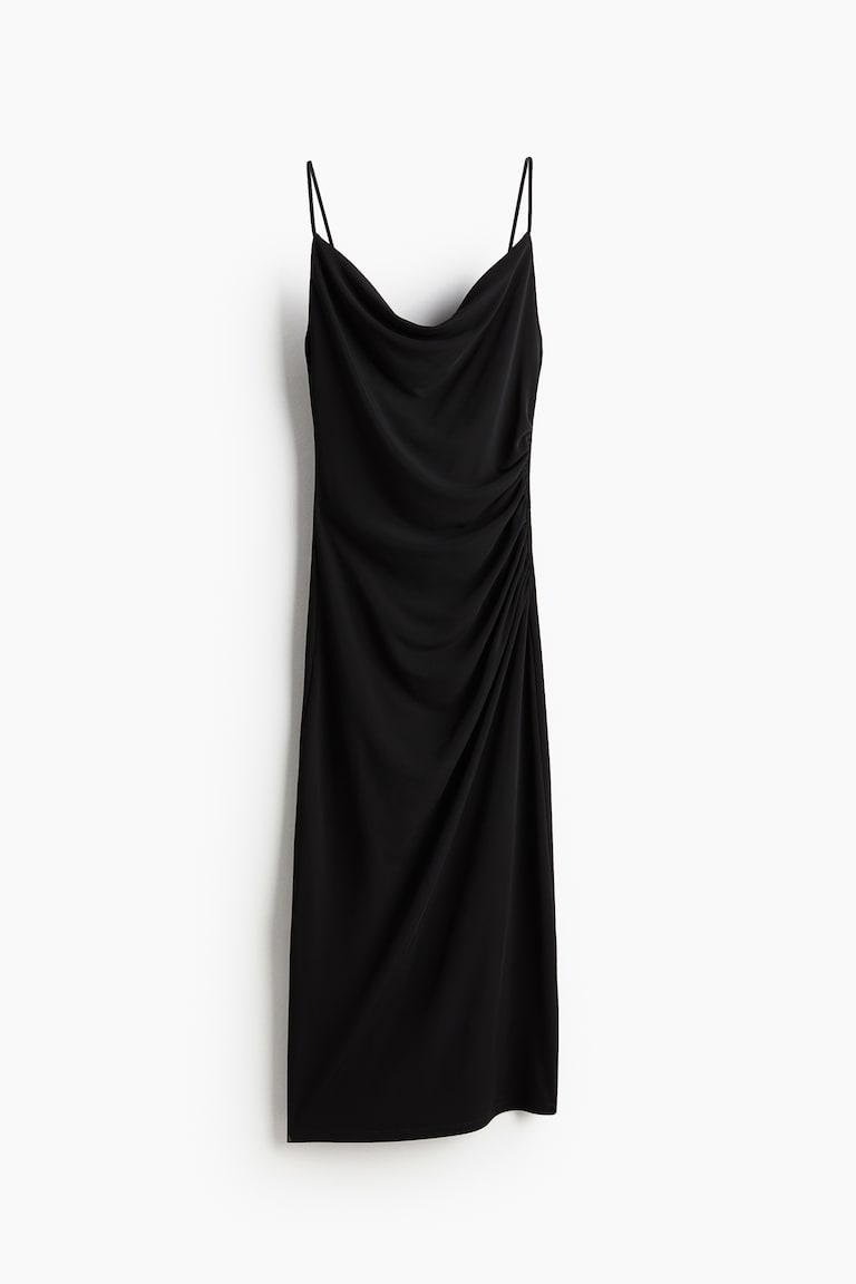 Draped cowl-neck dress - Main Image