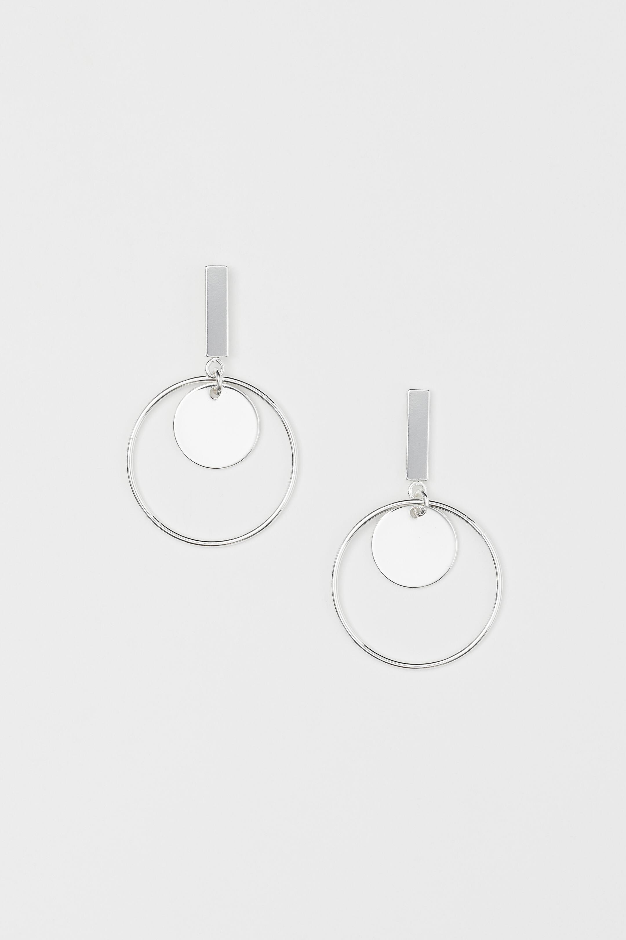 Zobrazit větší obrázek: Kruhové náušnice - Stříbrná - ŽENY | H&M CZ 1