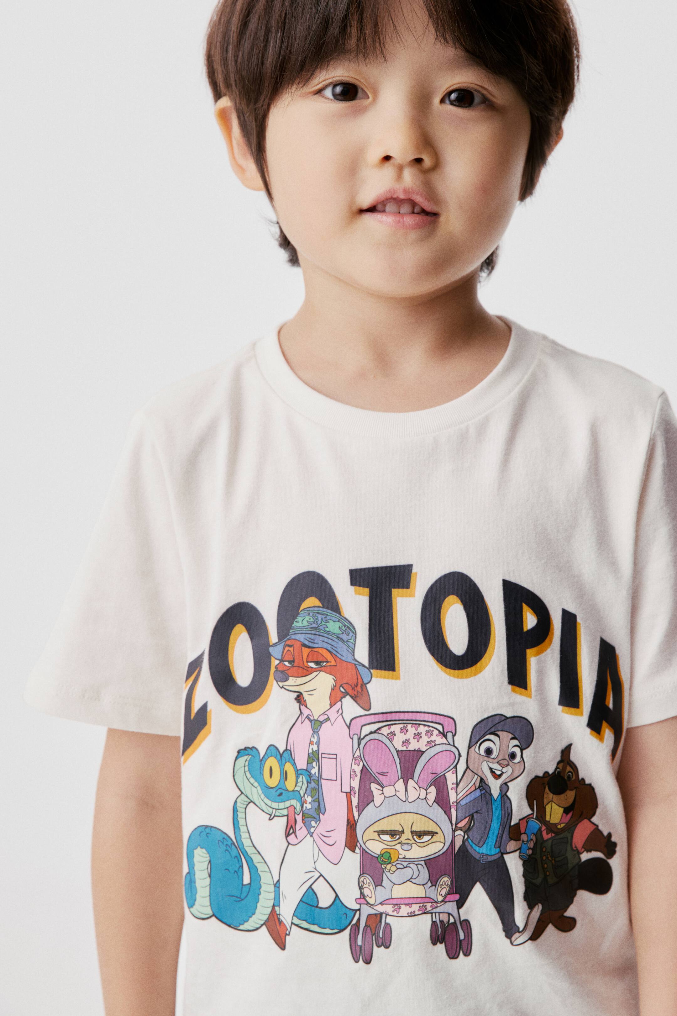 查看大圖: 圖案棉質T恤 - 白色/動物方城市 - Kids | H&M HK 4