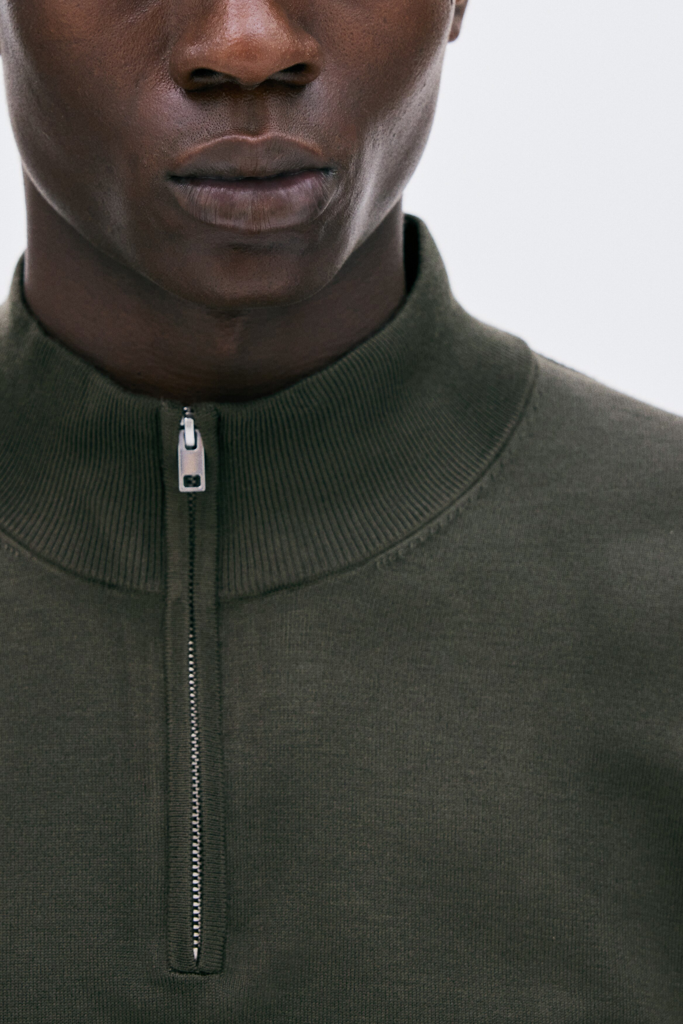 Regular Fit Zip-top jumper