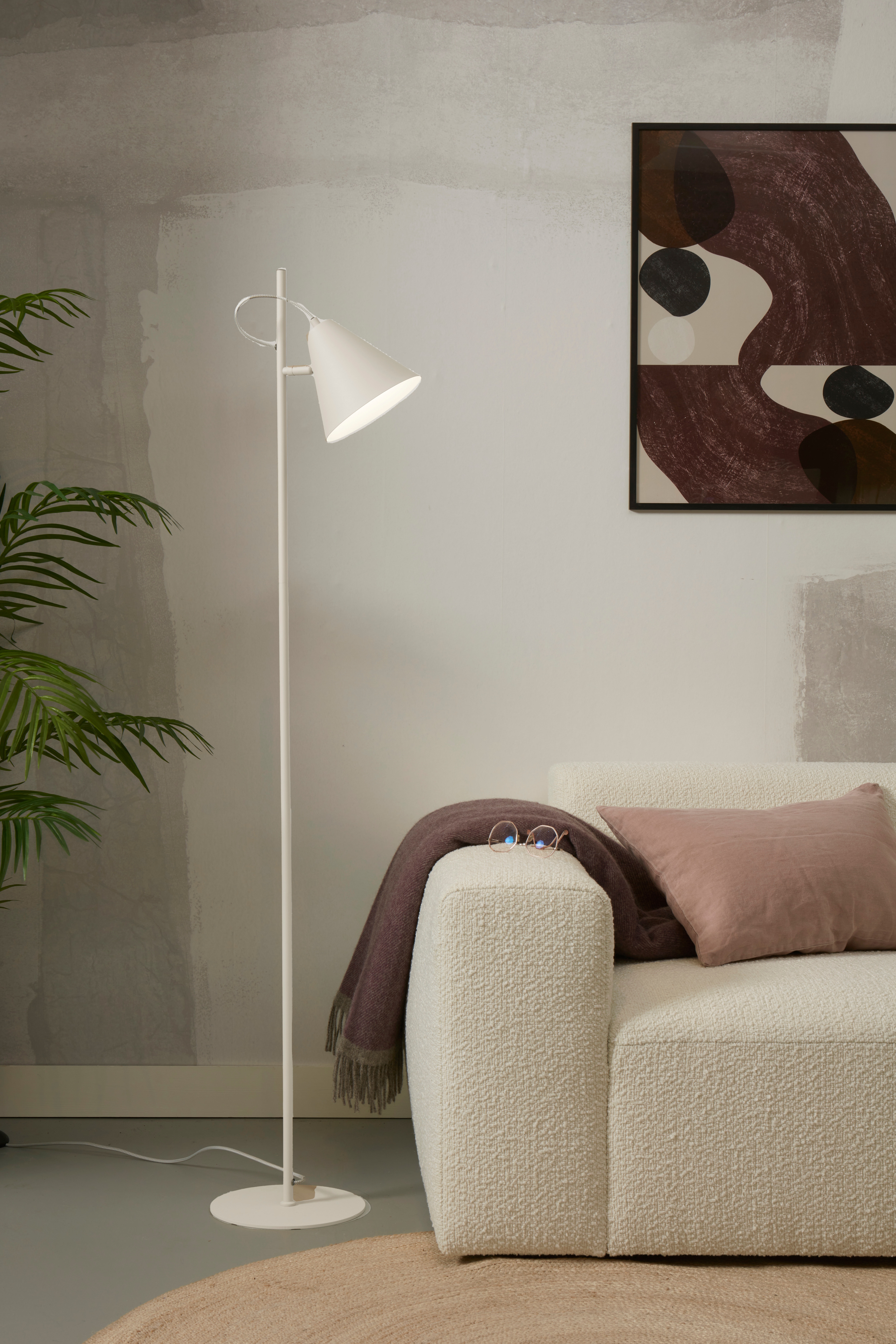 Lisbon Lampadaire - Blanc/Sable/Vert Tendre