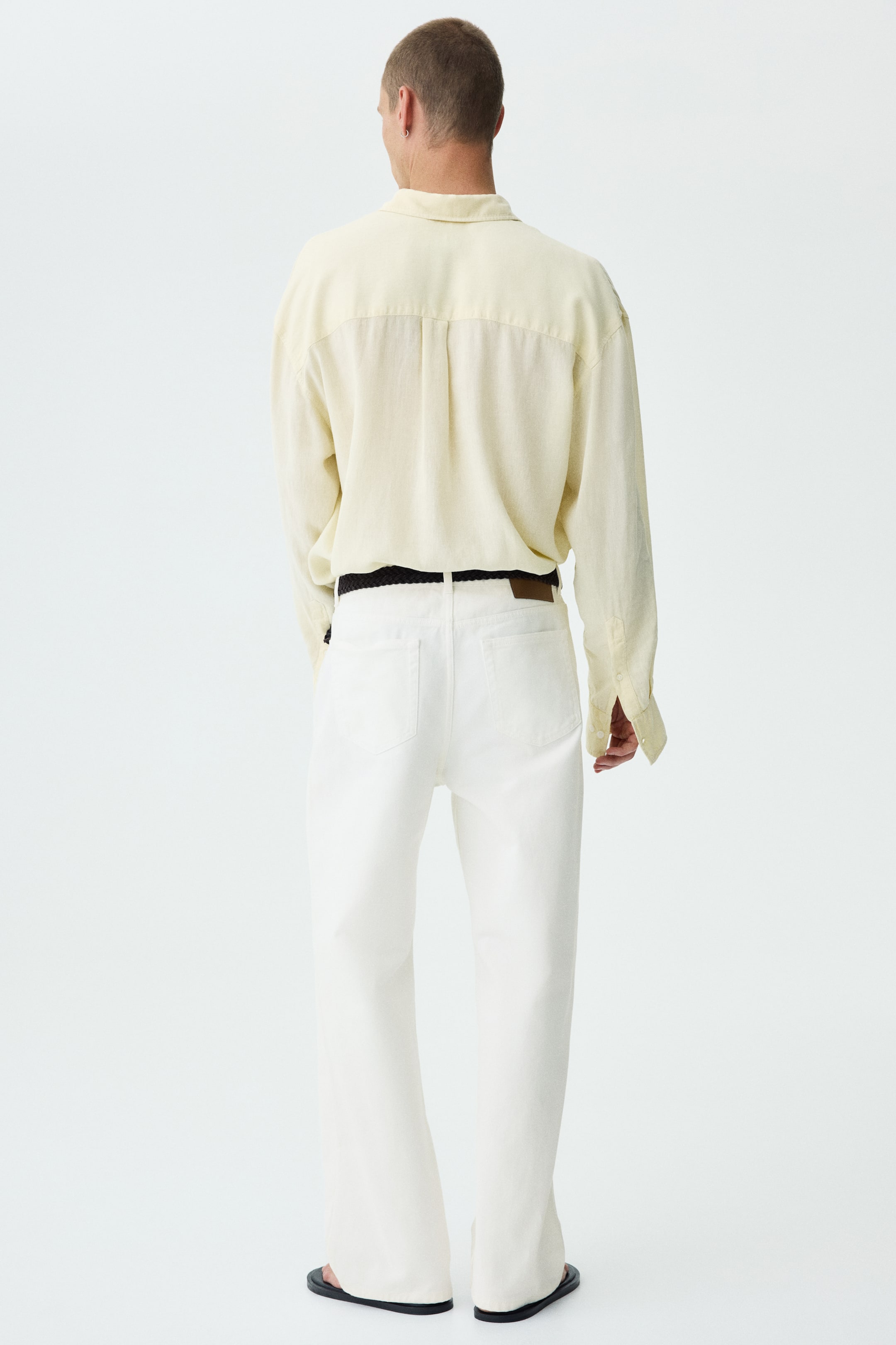 Мужские брюки H&M Relaxed-Fit Cotton Pants — фото 7