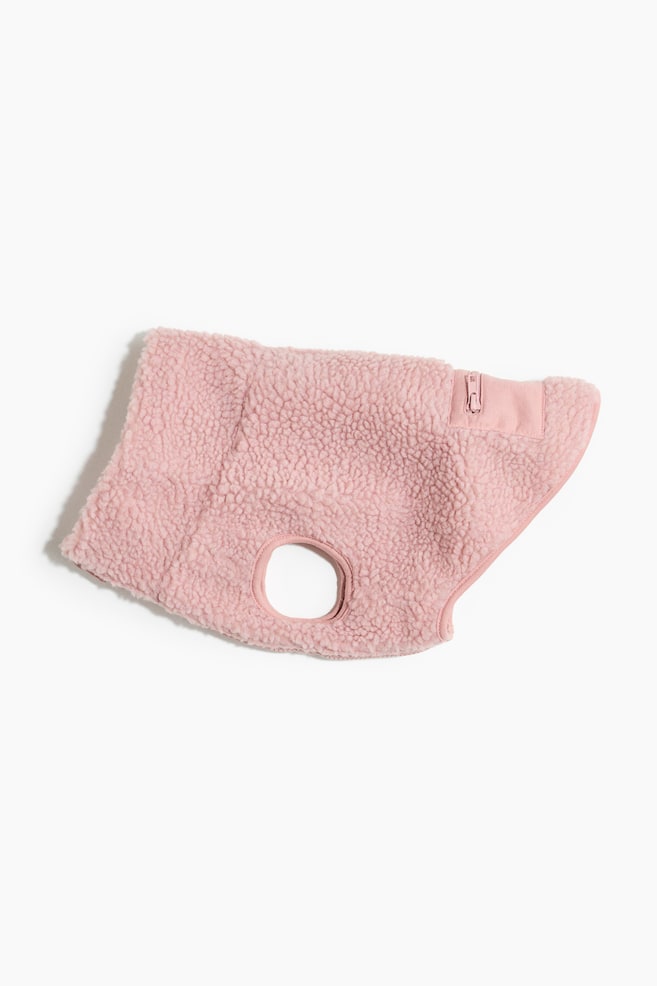 Teddy dog coat - Light pink/Light beige/Checked/Beige/Dark blue - 1