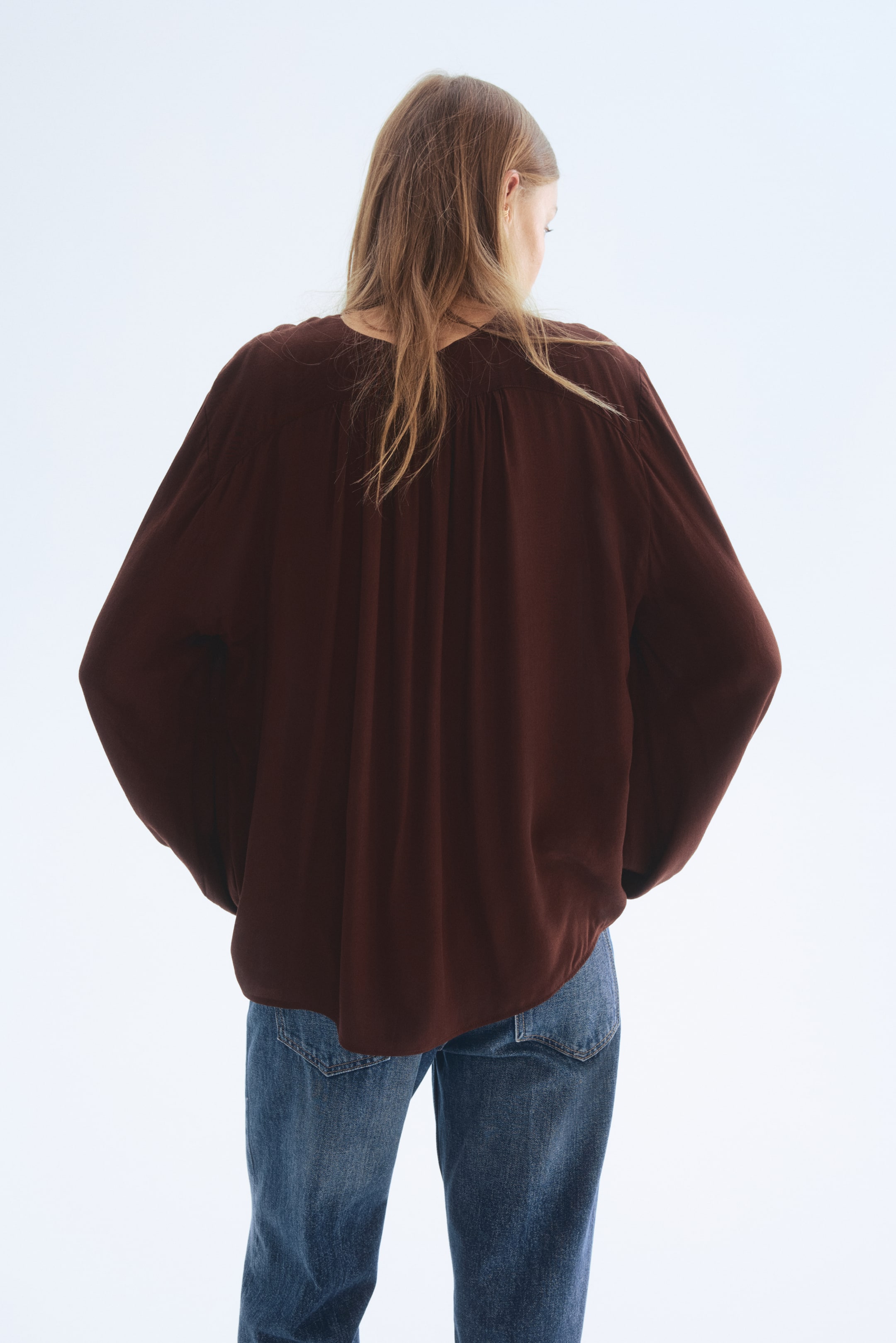 Blouse très grande en viscose