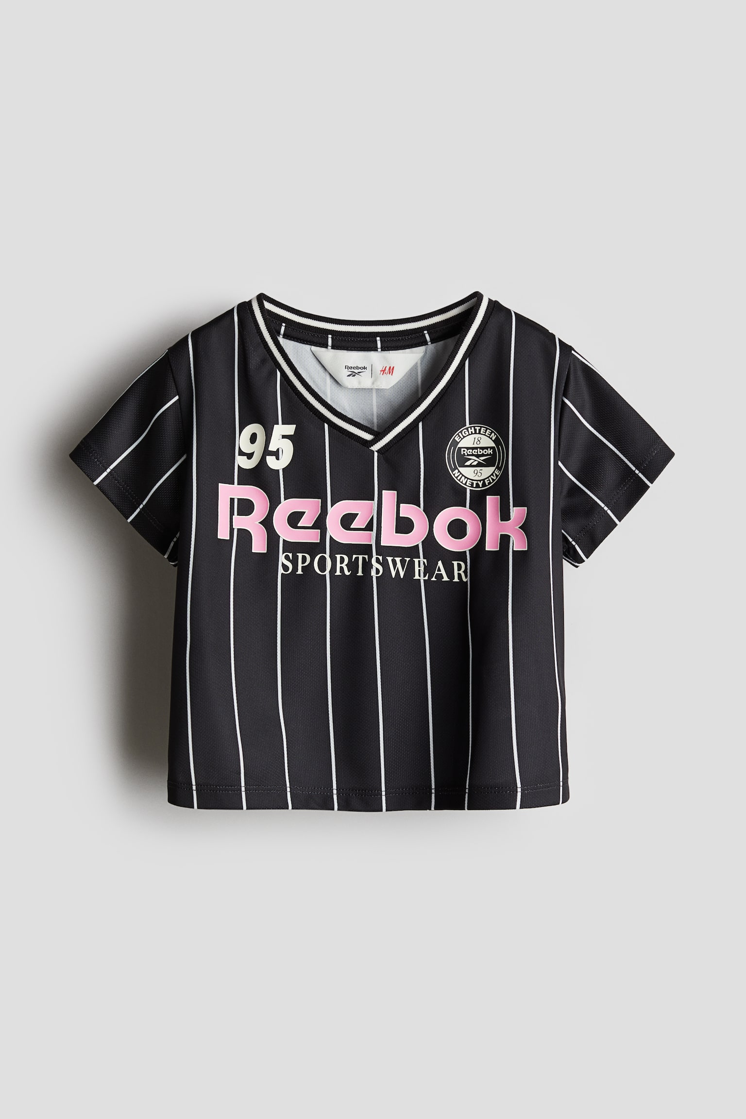 Printed football shirt - Black/Reebok - 1