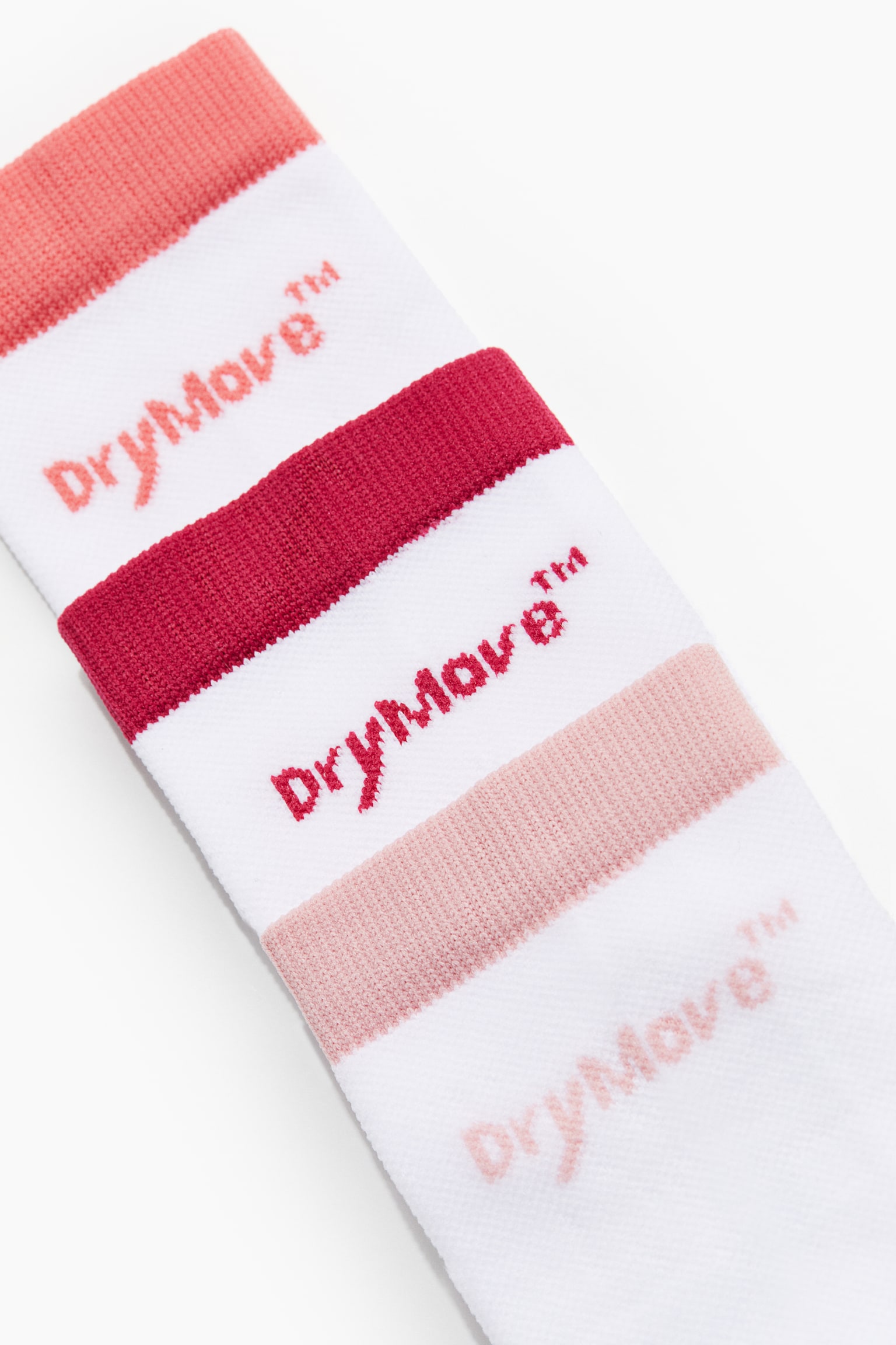 5-pack Sports Socks In DryMove™ - White/Hot pink/White/Grey - 4