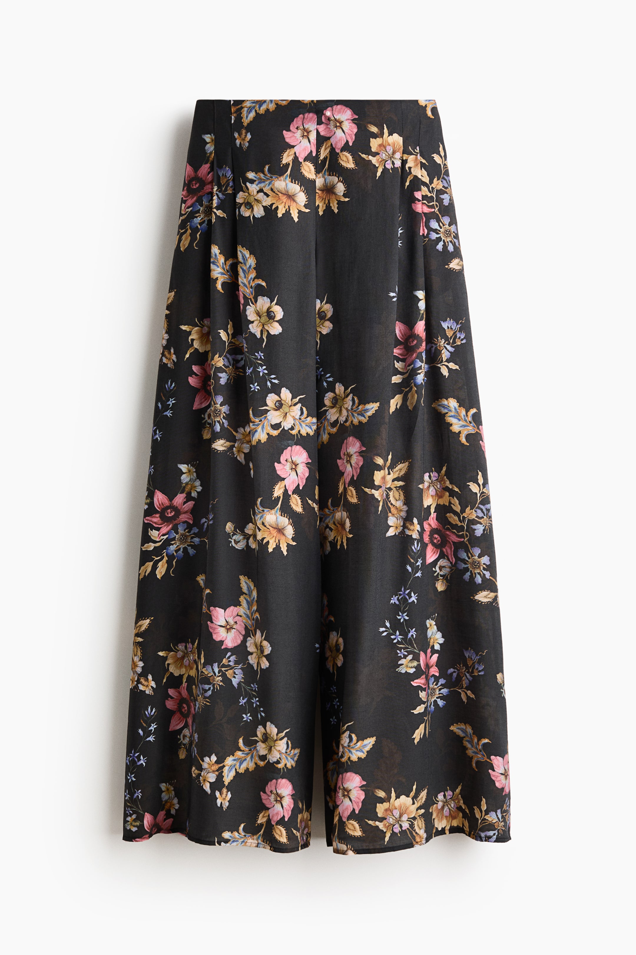 Wide-Leg Viscose-Blend Pants