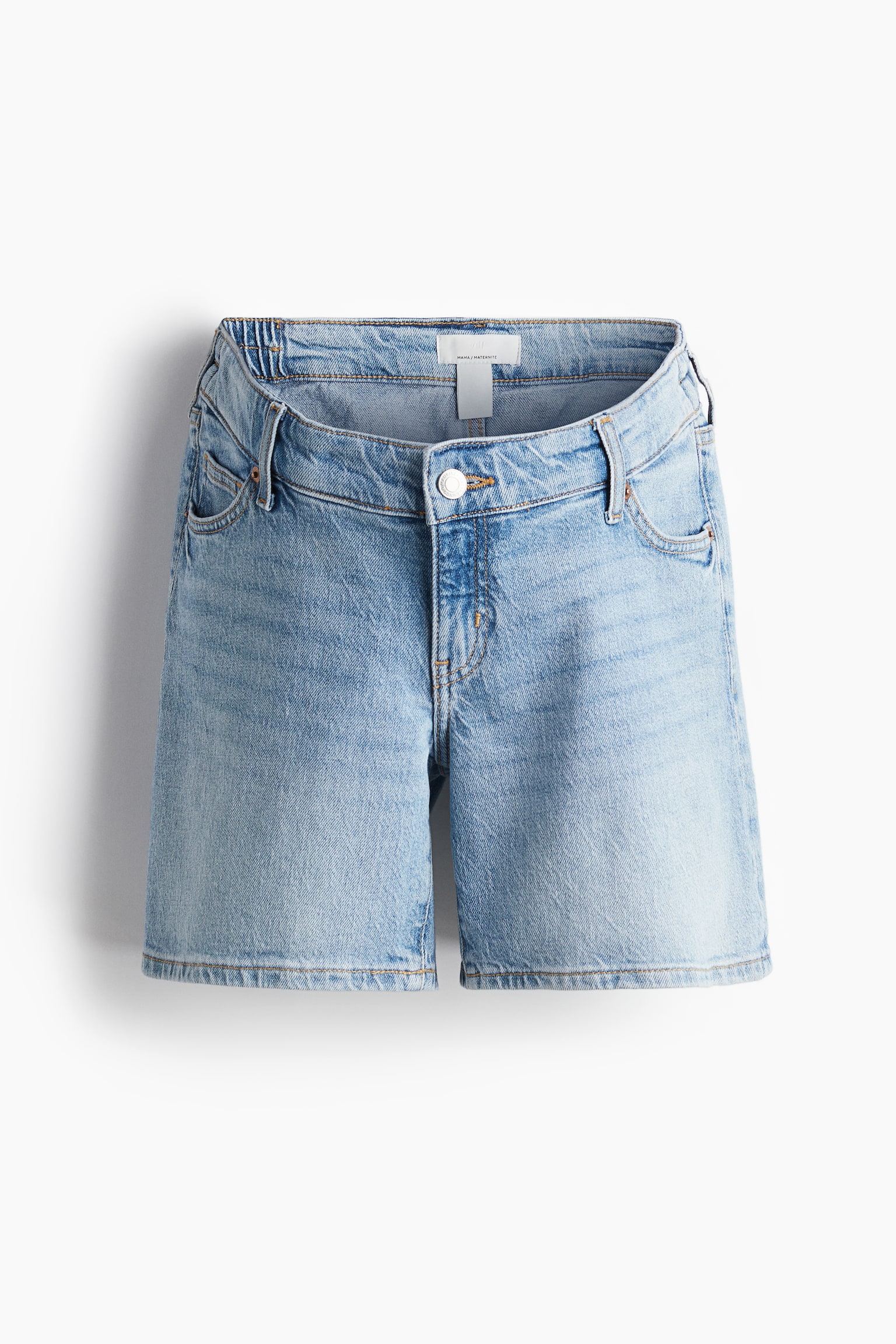 MAMA Before & After Denim Shorts - Light denim blue/Denim blue - 2