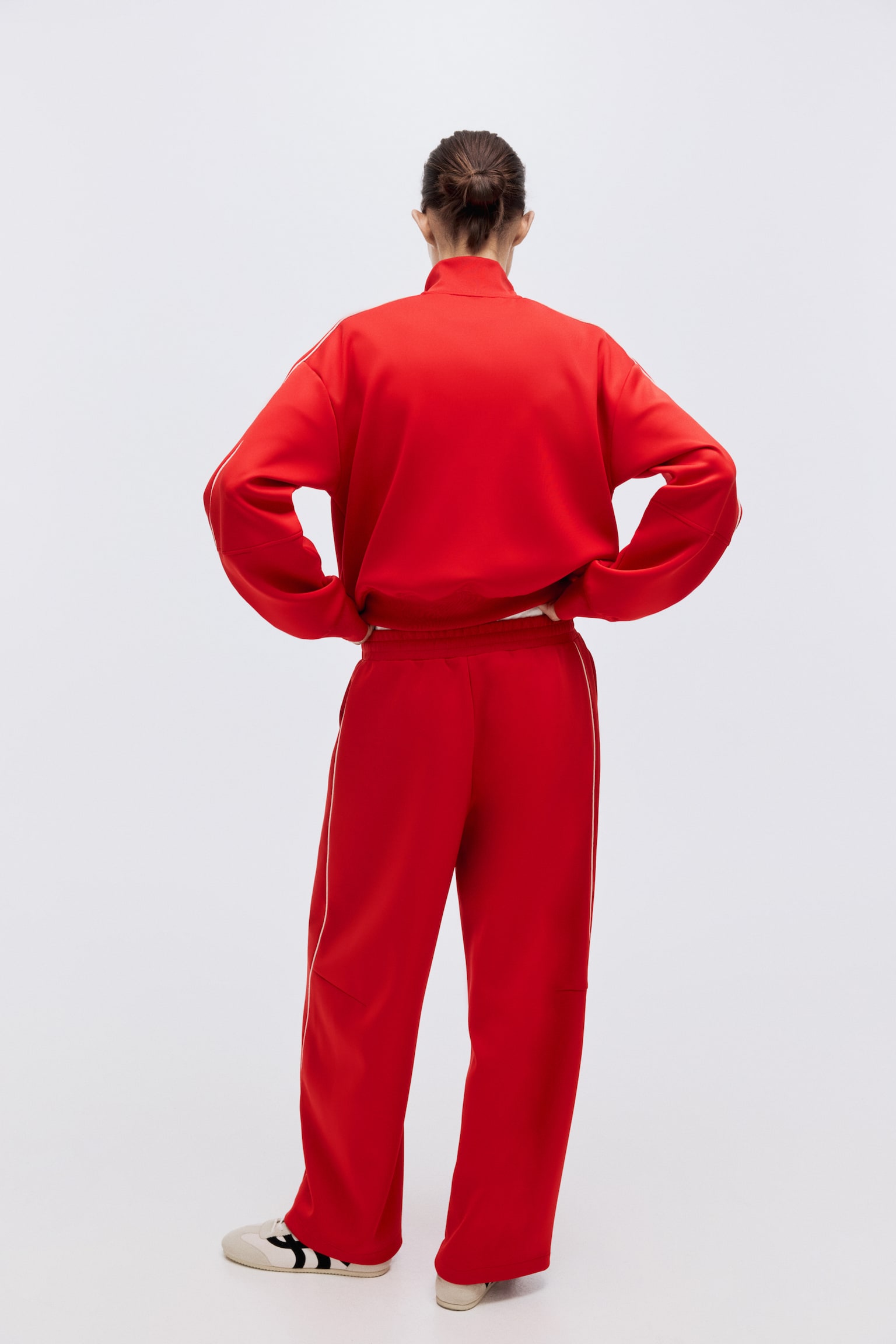 Spodnie sportowe z pianki scuba - Czerwony - 3