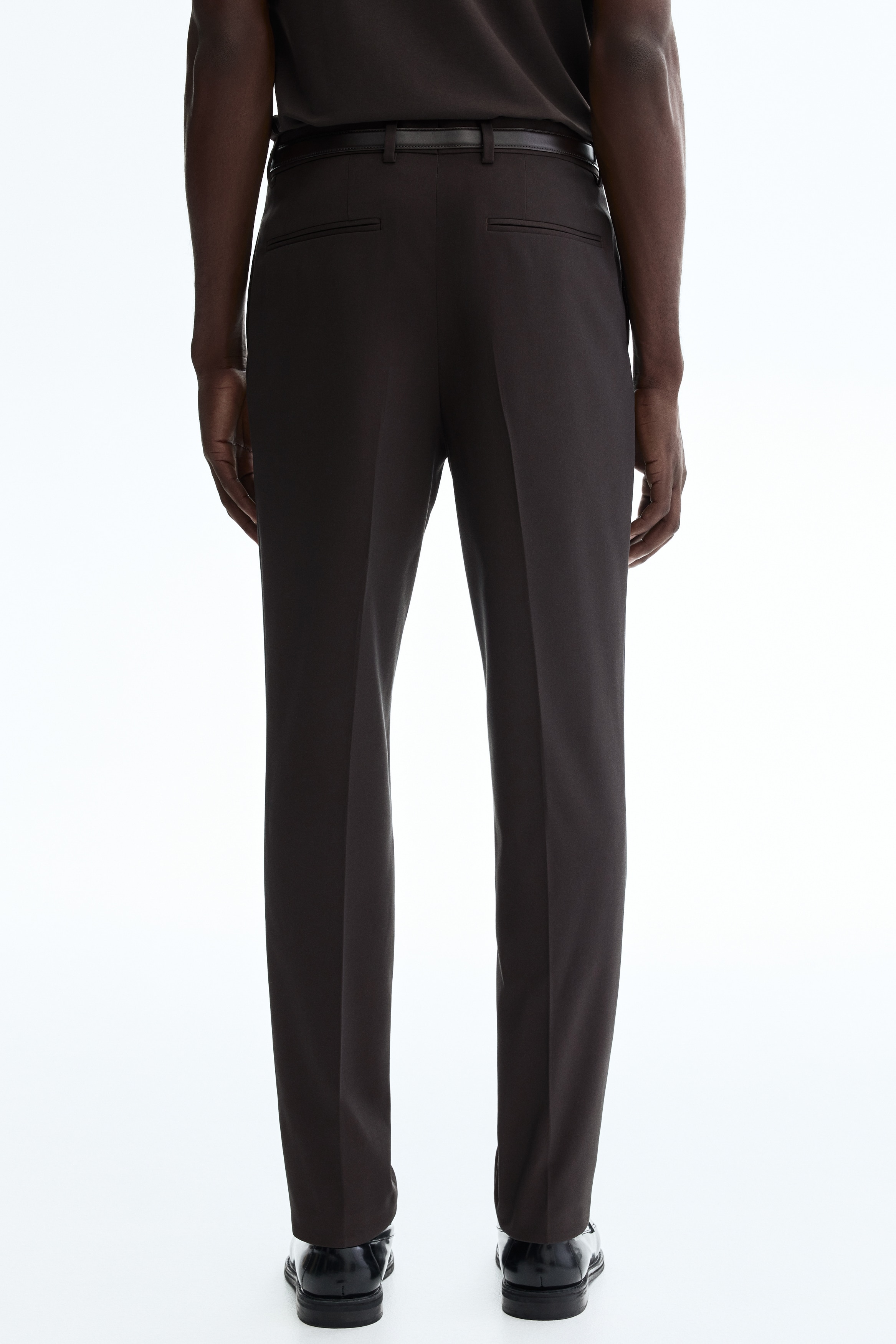 black dress slacks men Men's Black, Flat Front, Dress Pants