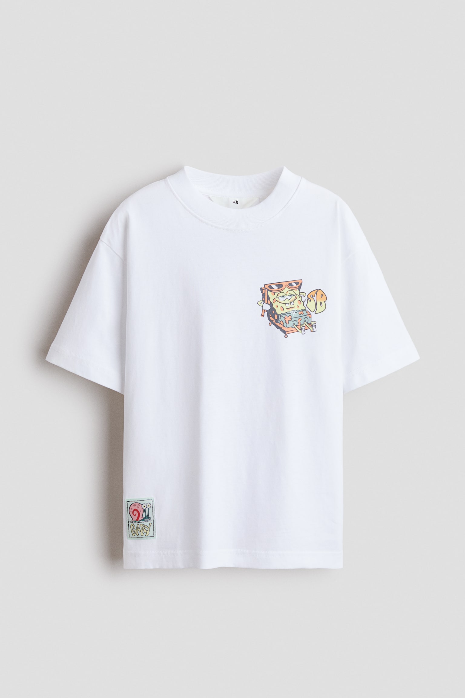 Printed T-shirt - White/SpongeBob SquarePants/Grey marl/Fortnite/Grey/SpongeBob SquarePants/Light dusty blue/SpongeBob/Beige/Garfield/White/SmileyWorld®/Light mint green/The Simpsons/Black/Garfield/Cream/Minecraft/White/The Simpsons/Light grey/Brawl Stars/Grey/Fortnite/White/The Simpsons/Light blue/Minecraft/Red/The Simpsons/Green/Minecraft