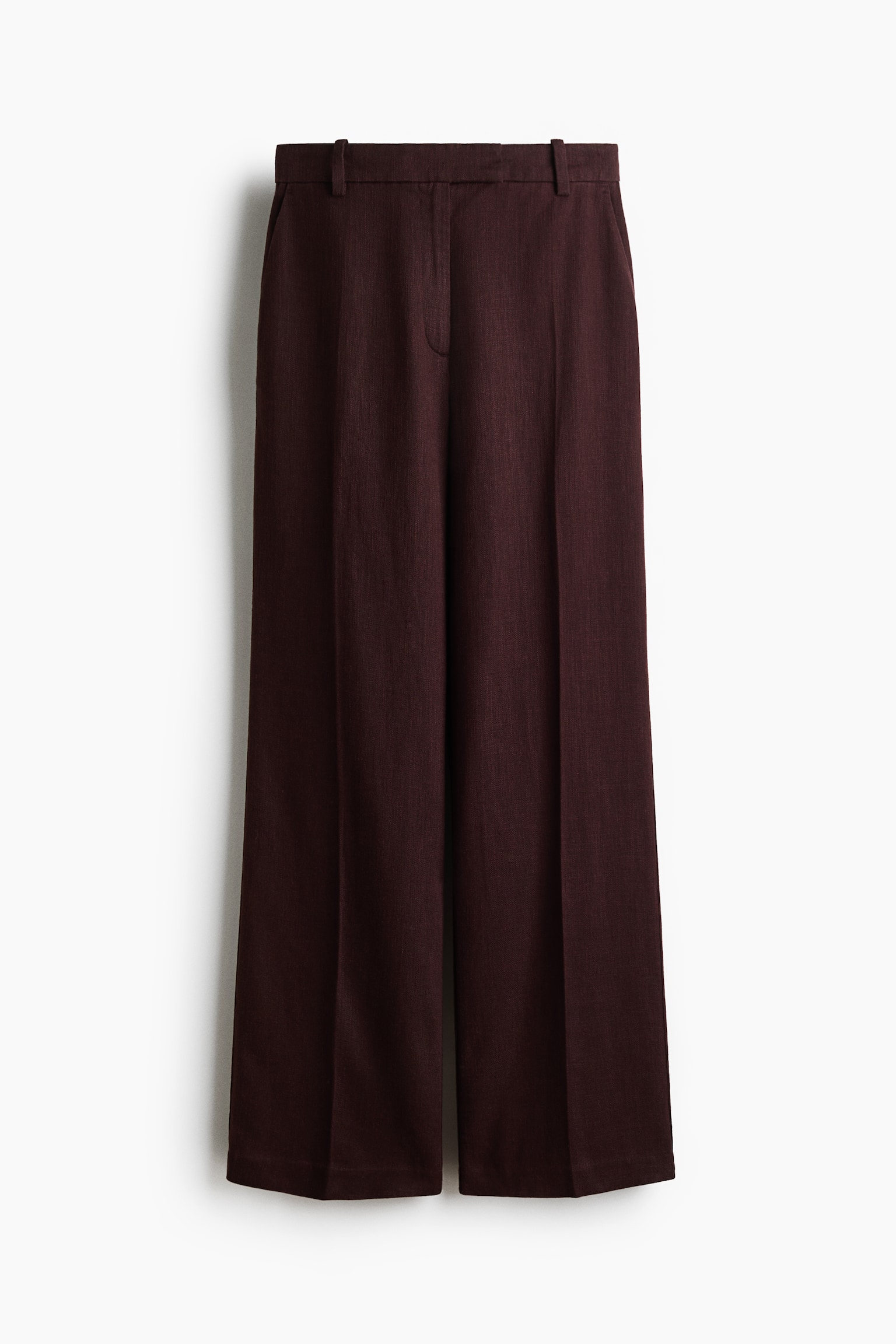 Linen-Blend Dress Pants
