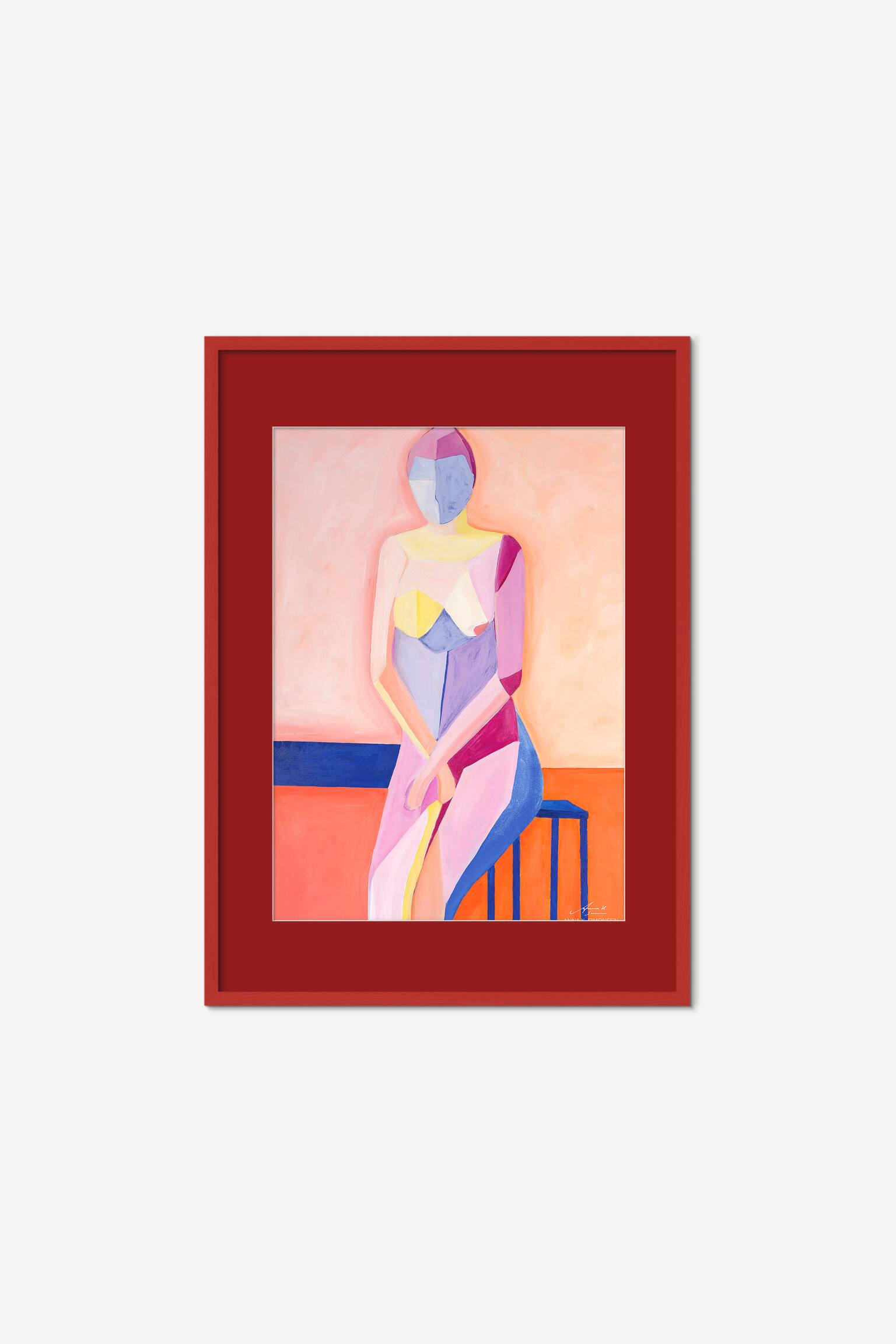 Anna K. Simonsen - Ariel (framed) - Flerfärgad - 1