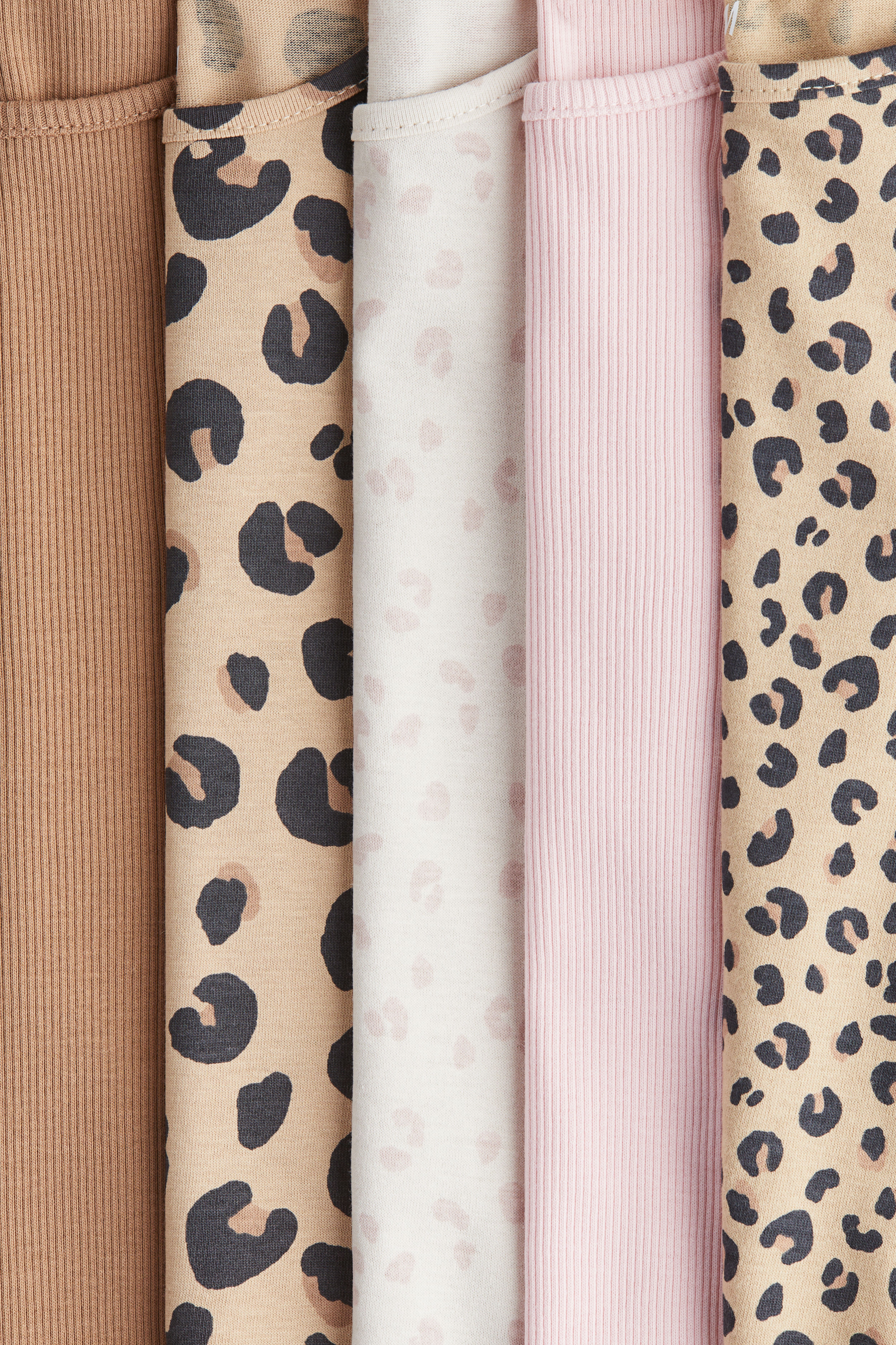 5-Pack Long-Sleeved Cotton Tops