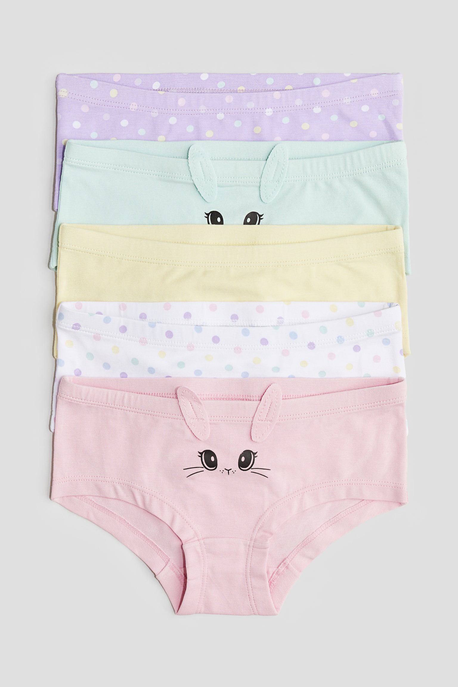 5-pack hipster briefs - Light pink/Bunnies/Pink - 1