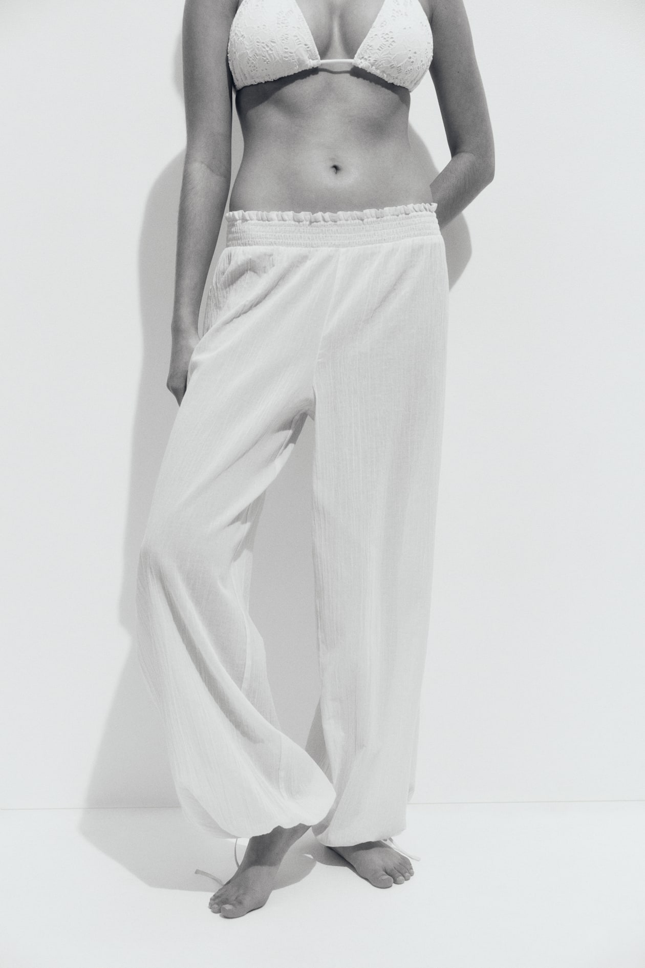 Crinkled Beach Pants - image 4