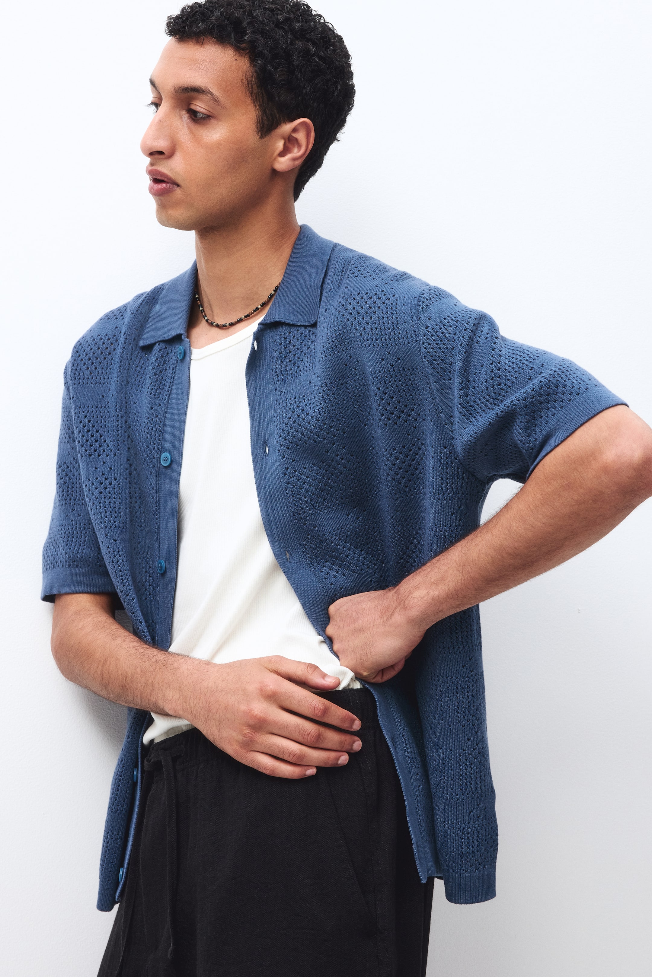 Chemise classique en tricot