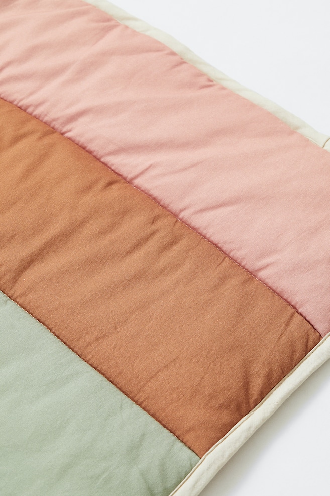 Cotton baby mat - Powder pink/Rainbow - 3