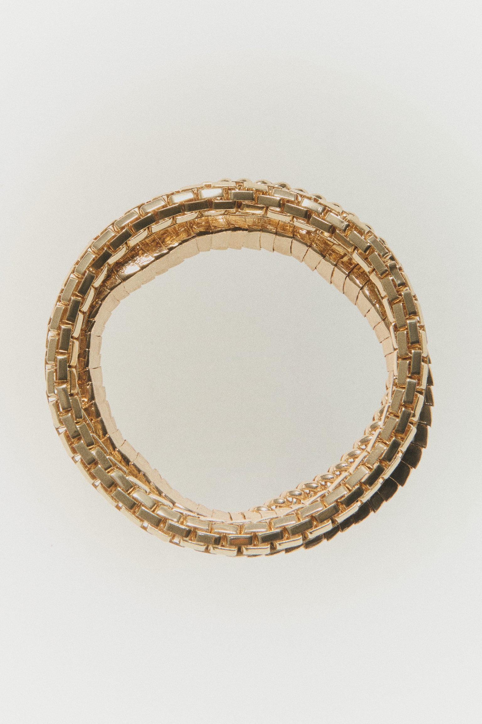 3-pack chunky bracelets - Gold-coloured - 1