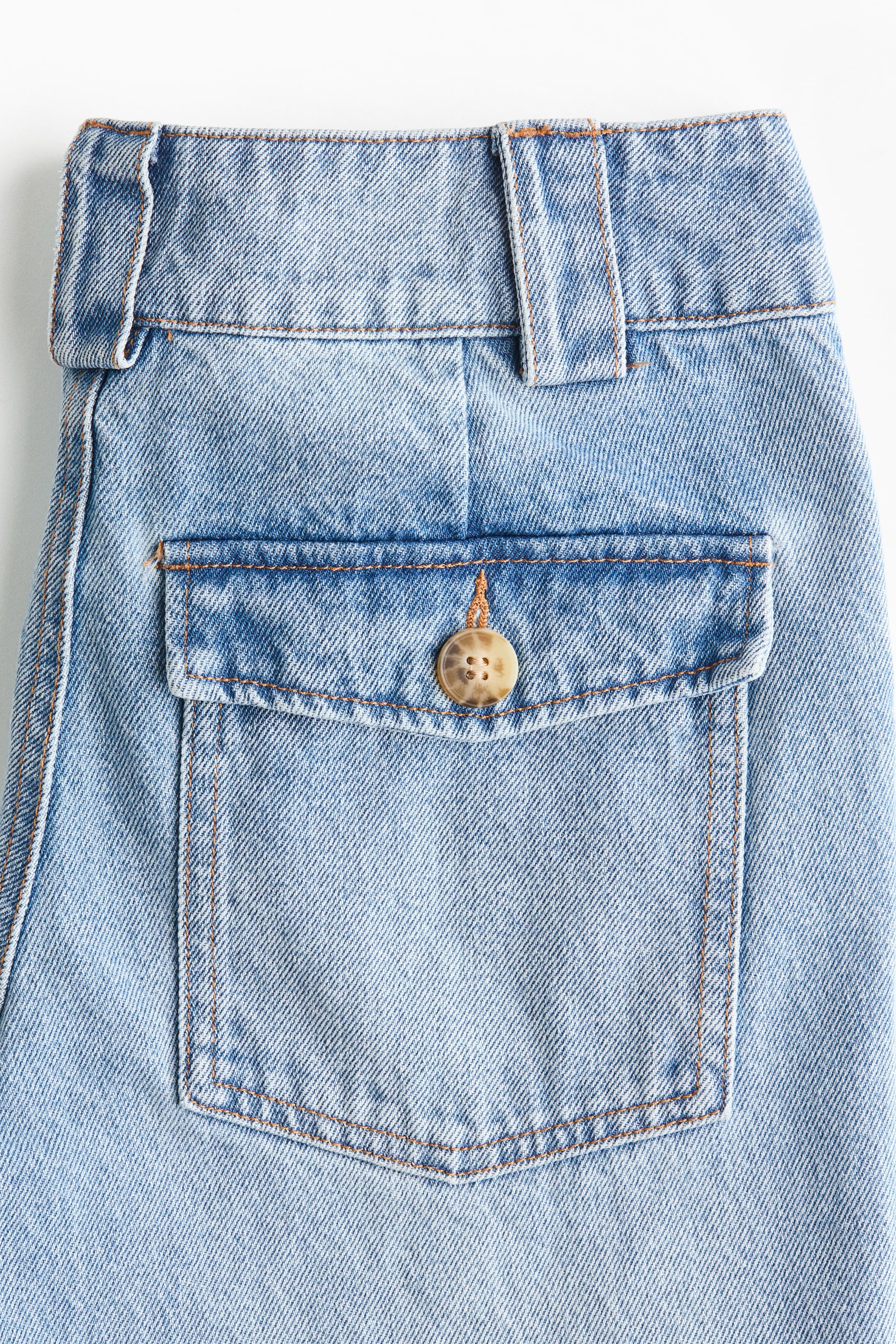 이미지 확대 보기: 트윌 플레어 팬츠 - Light denim blue - 여성 | H&M KR 5