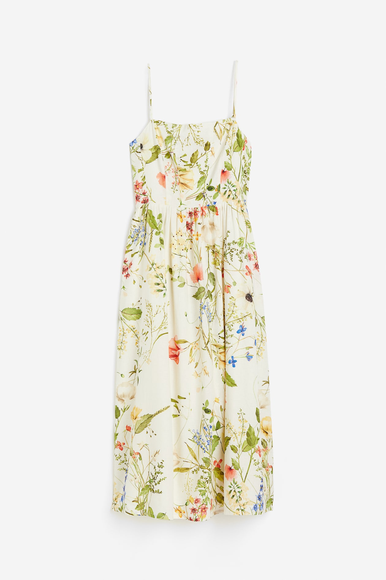 Jurk Citroenen Jurk Hm Nl Maxi-jurk Zwart/bloemen DAMES H&M NL - Main Image