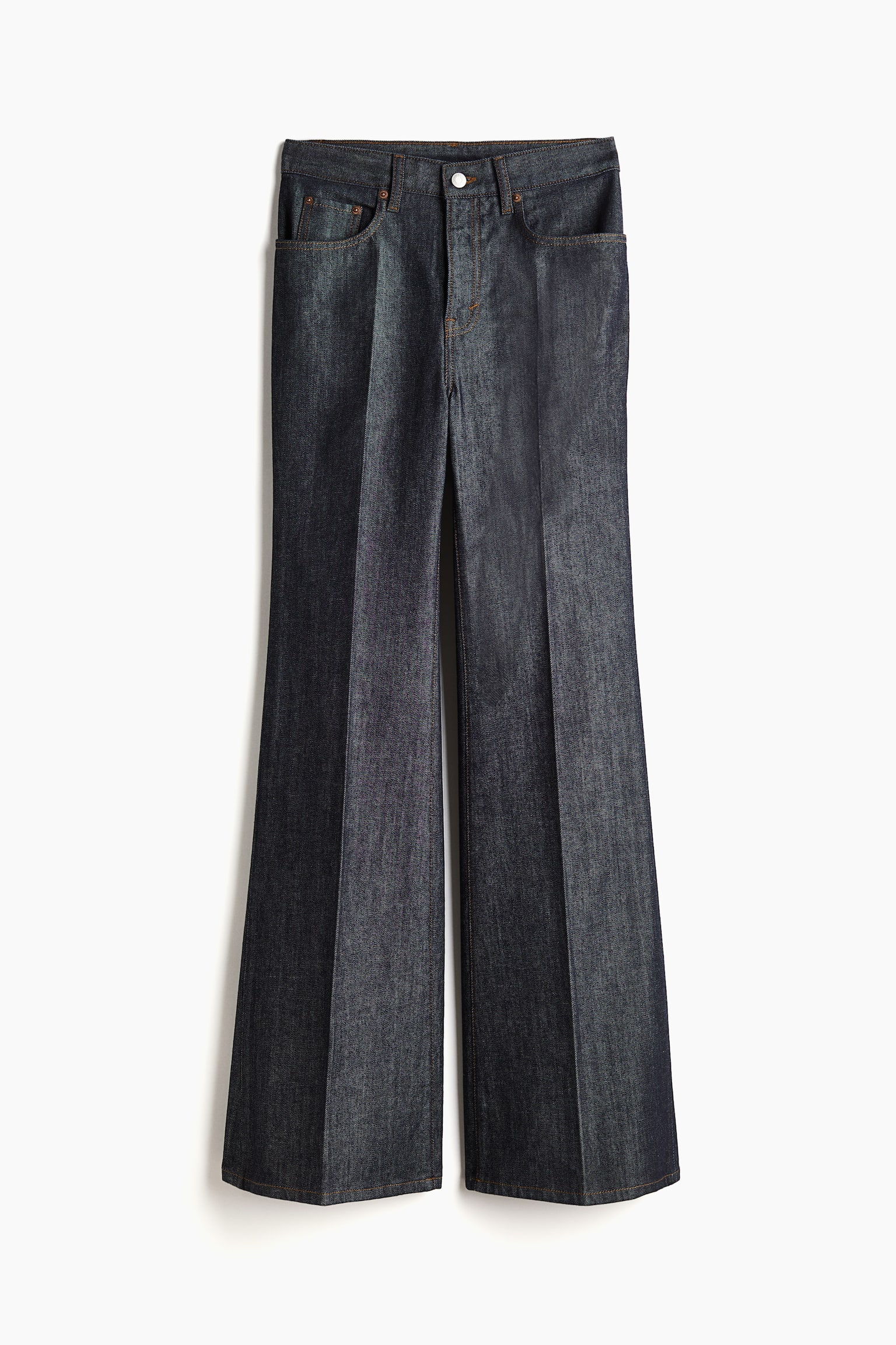 Flared High Jeans - Dark denim blue - 2