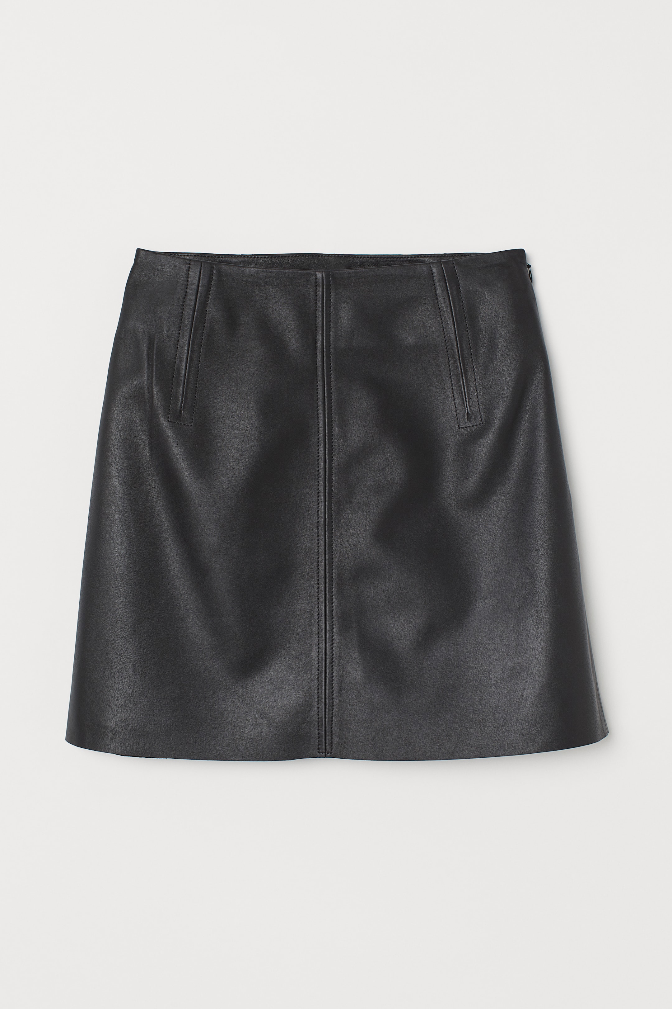 Short leather skirt - High waist - Short - Black - Ladies | H&M GB