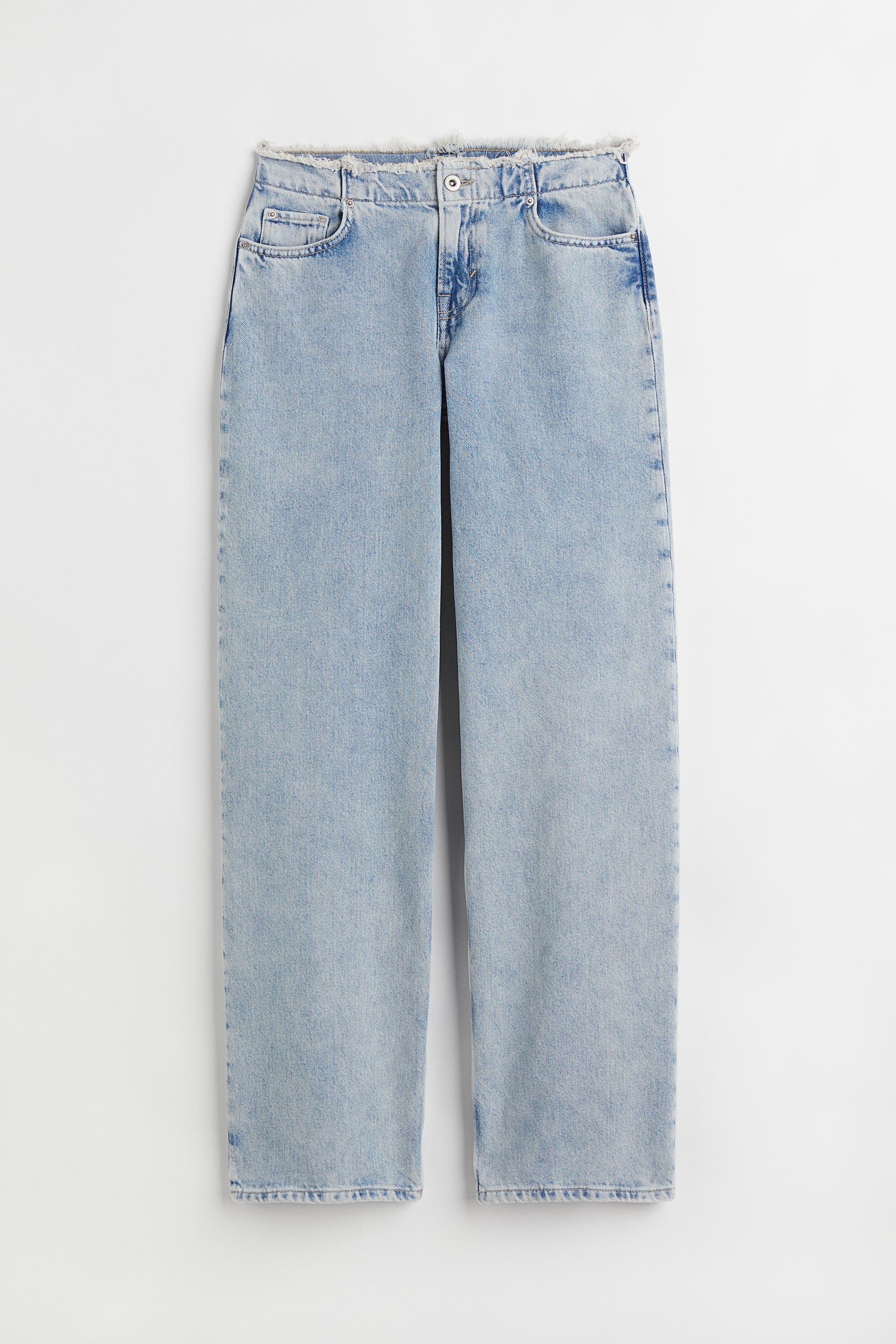 Straight Low Jeans - Light denim blue - Ladies | H&M US