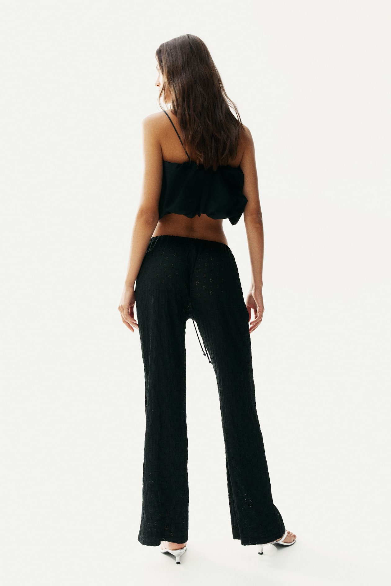 Lace-Look Drawstring Pants - image 5